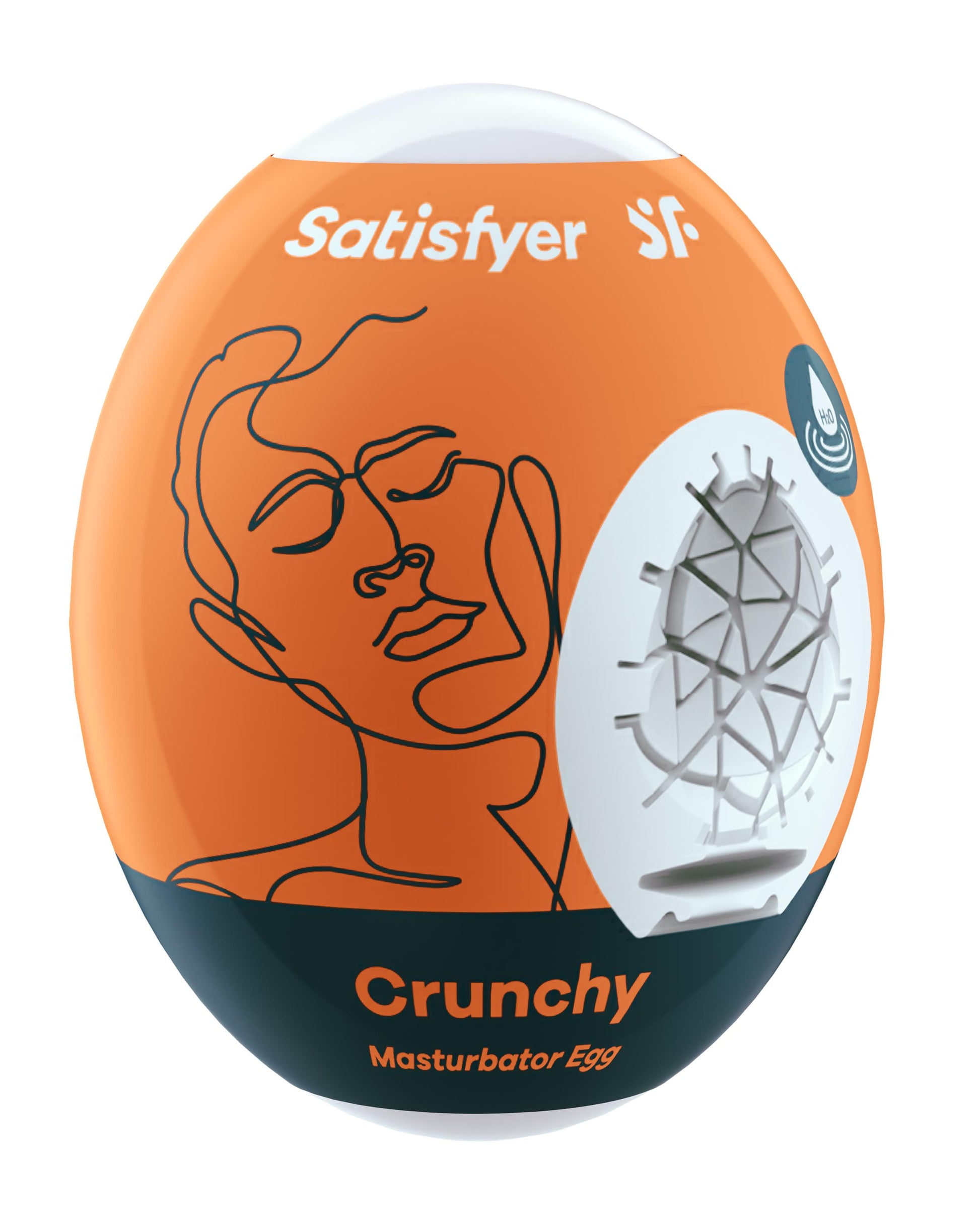 Satisfyer Masturbator Egg - Crunchy - Orange - Not Very Vanilla