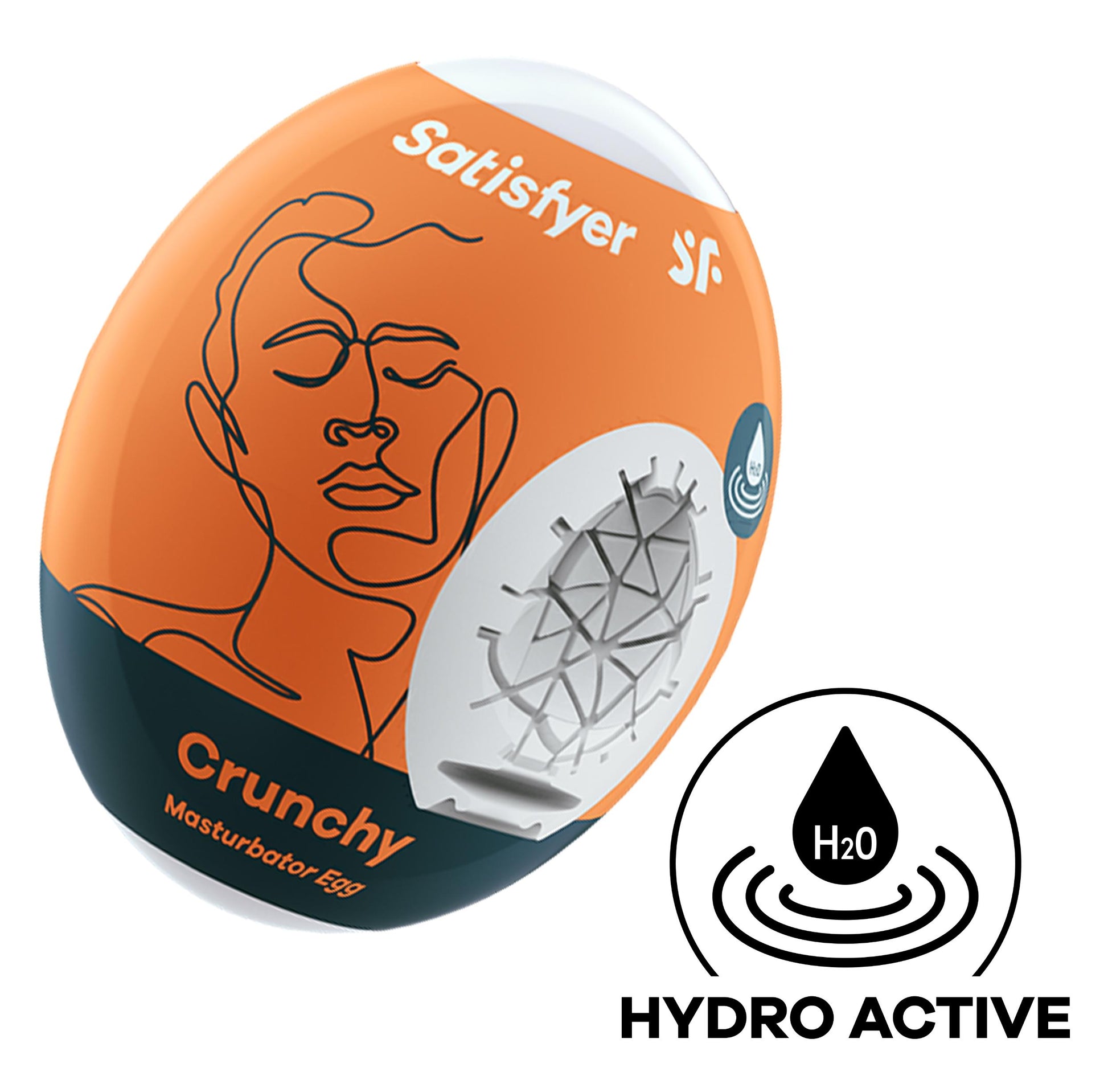 Satisfyer Masturbator Egg - Crunchy - Orange - Not Very Vanilla