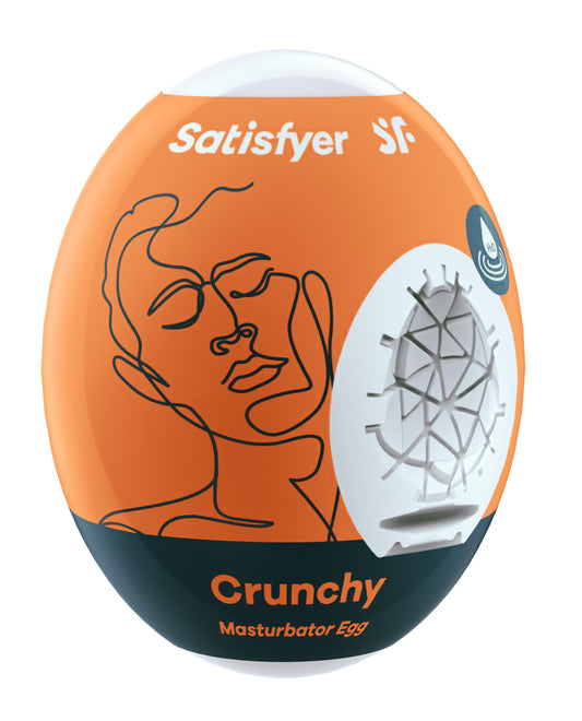 Satisfyer Masturbator Egg - Crunchy - Orange