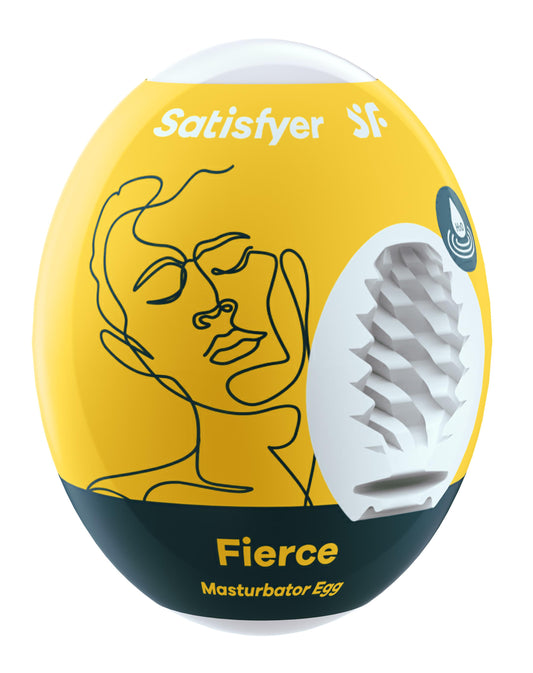 Satisfyer Masturbator Egg - Fierce - Yellow - Not Very Vanilla