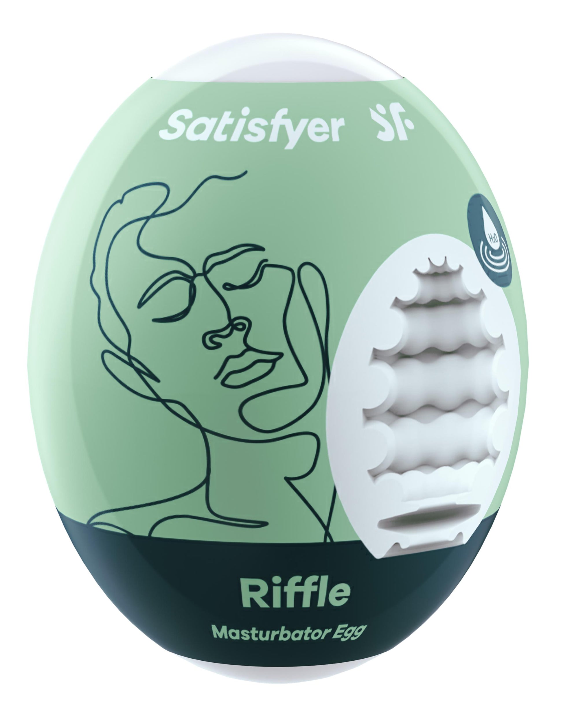 3 Pc Set Masturbator Egg - Riffle - Light Green - Not Very Vanilla