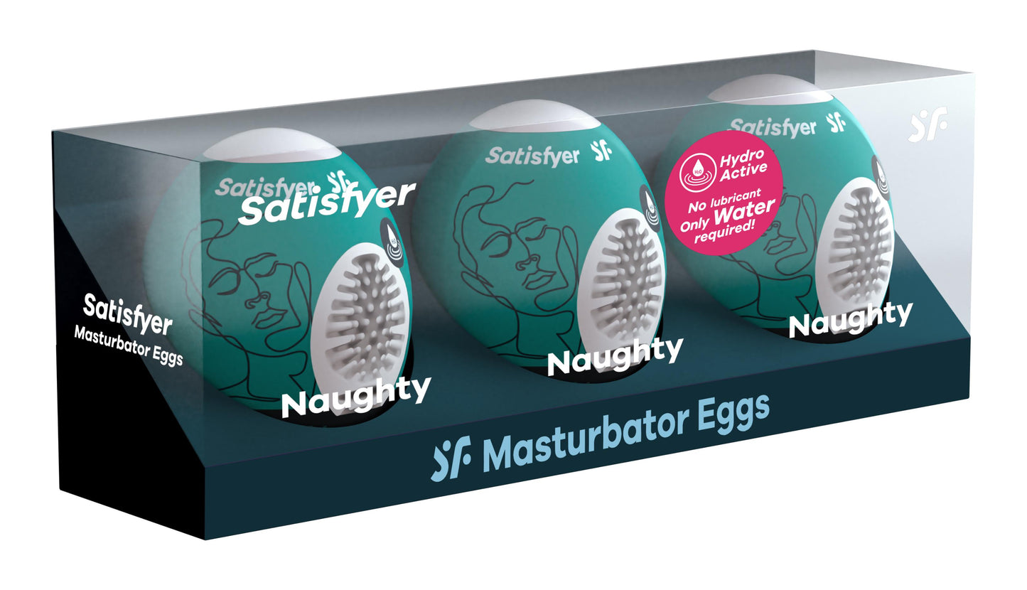 3 Pc Set Masturbator Egg - Naughty - Not Very Vanilla