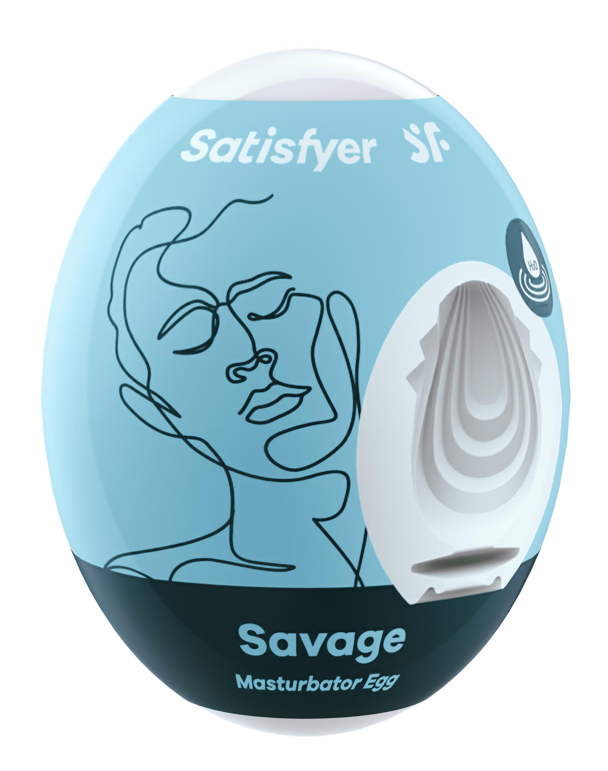 3 Pc Set Masturbator Egg - Savage - Blue - Not Very Vanilla