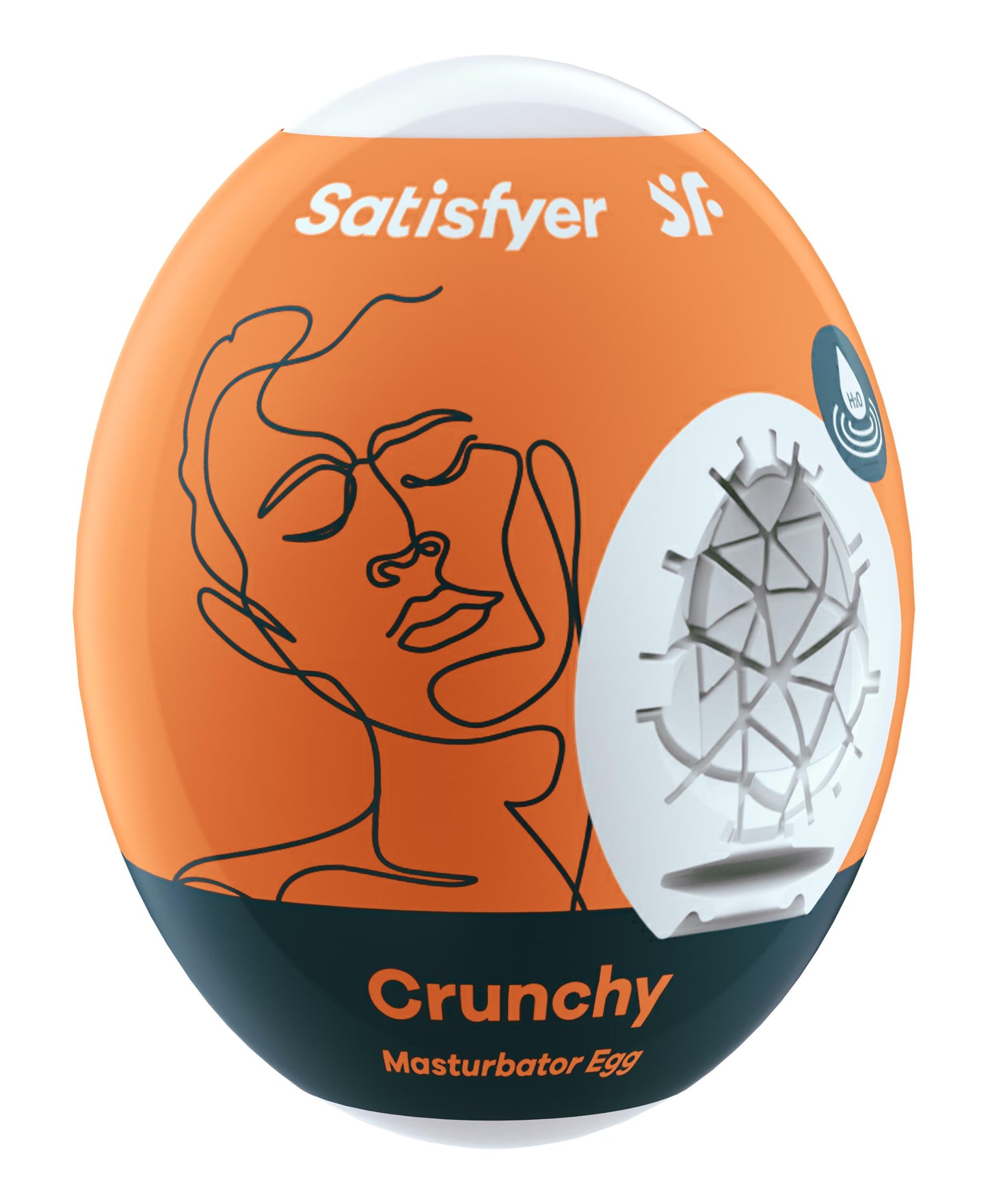 3 Pc Set Masturbator Egg - Crunchy - Orange - Not Very Vanilla