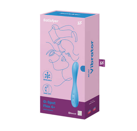 Satisfyer G-Spot Flex 4 Connect App - Multi Vibrator - Blue - Not Very Vanilla