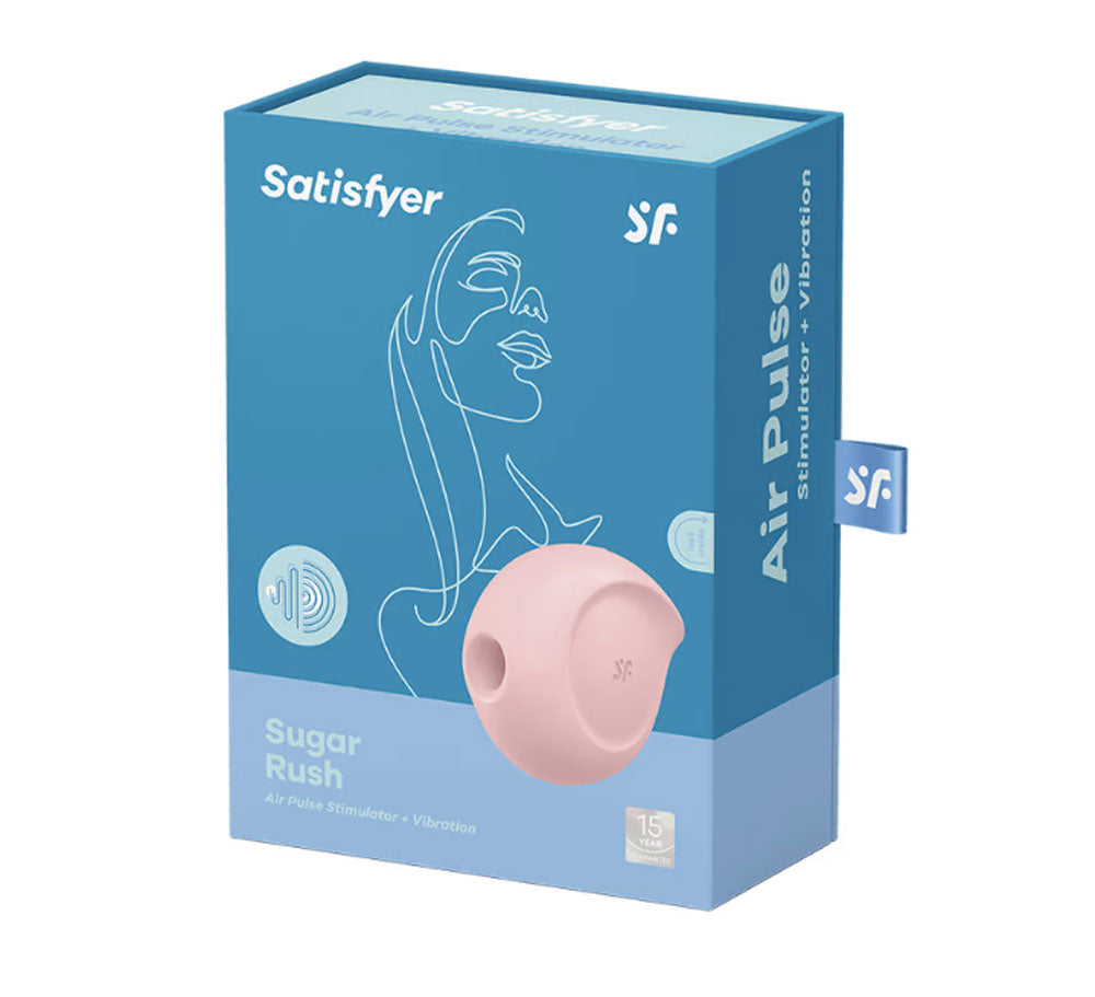 Satisfyer Sugar Rush - Air Pulse Stimulator Plus Vibration - Rose - Not Very Vanilla