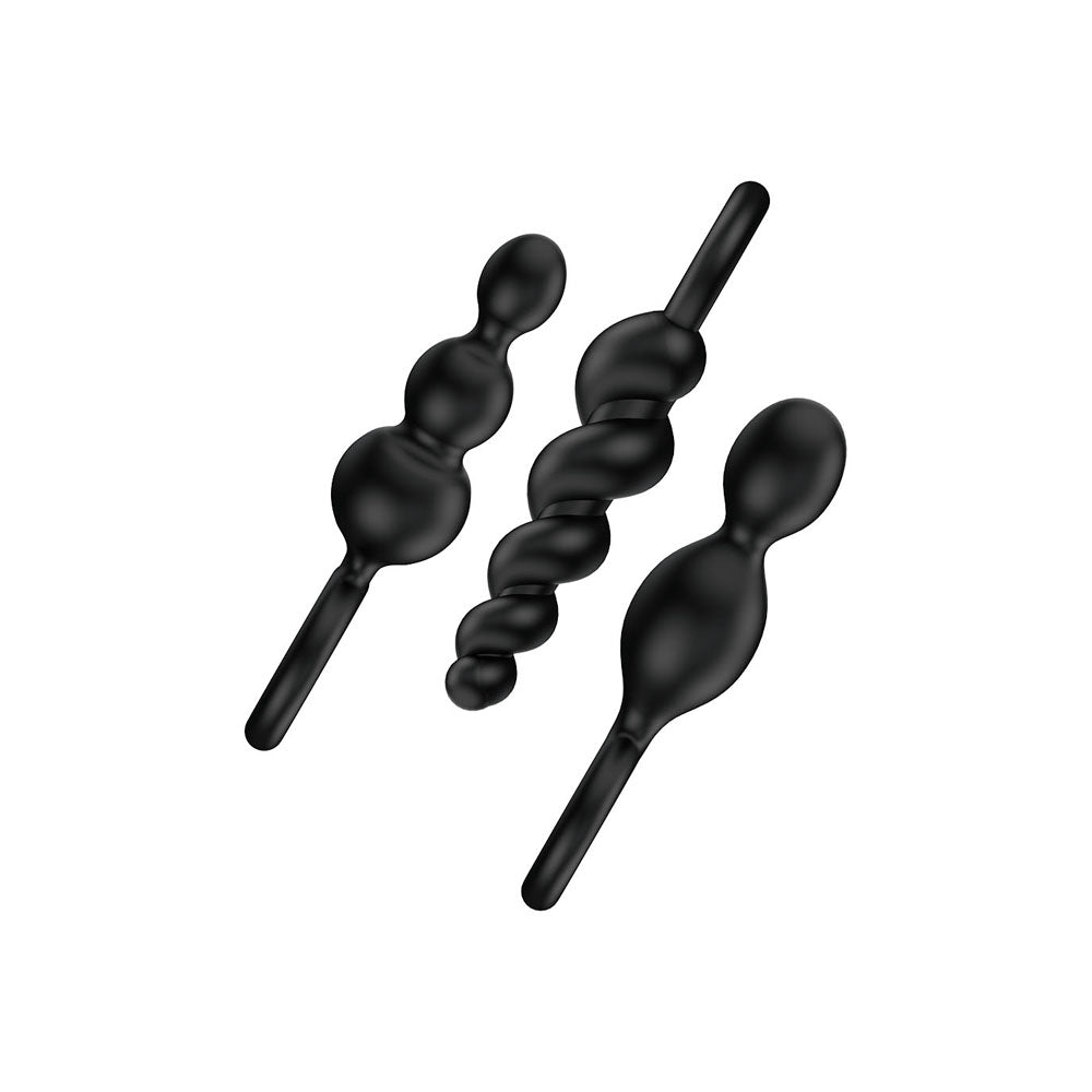 Satisfyer Booty Call Set of 3 - Black - Not Very Vanilla