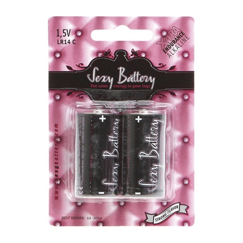 Sexy Battery LR14 C - 2 Count Card - Not Very Vanilla