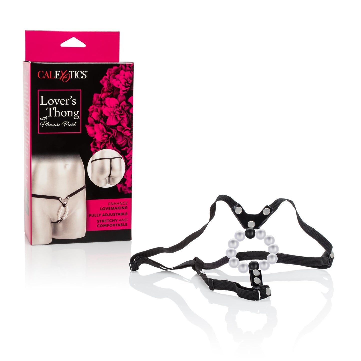 Lover's Thong With Pleasure Pearls - Not Very Vanilla