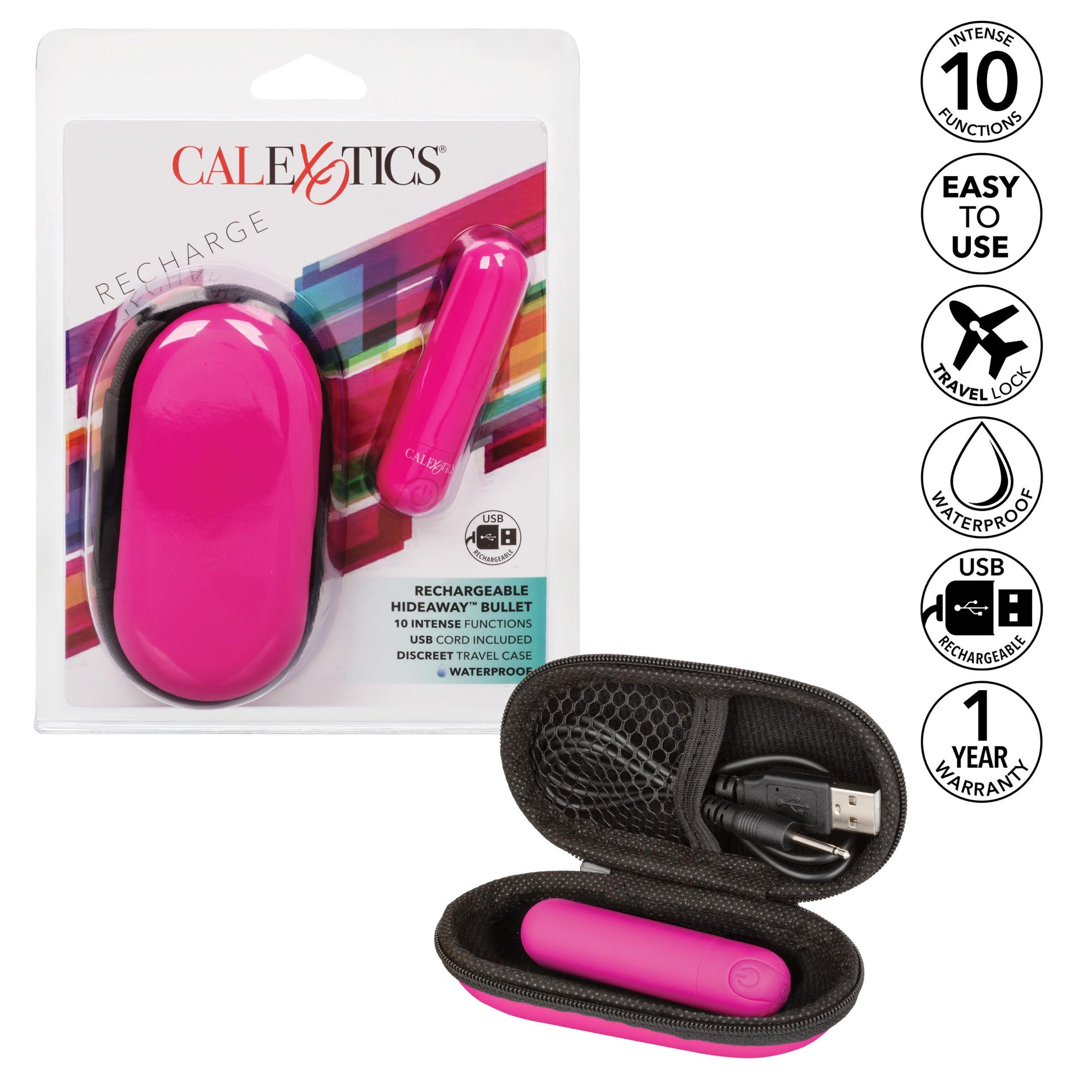 Rechargeable Hideaway Bullet - Pink - Not Very Vanilla