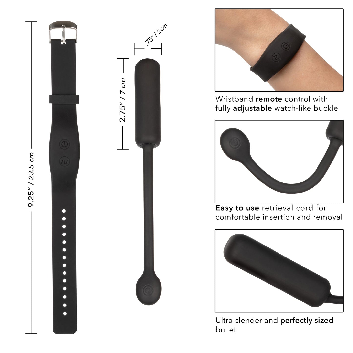 Wristband Remote Petite Bullet - Not Very Vanilla