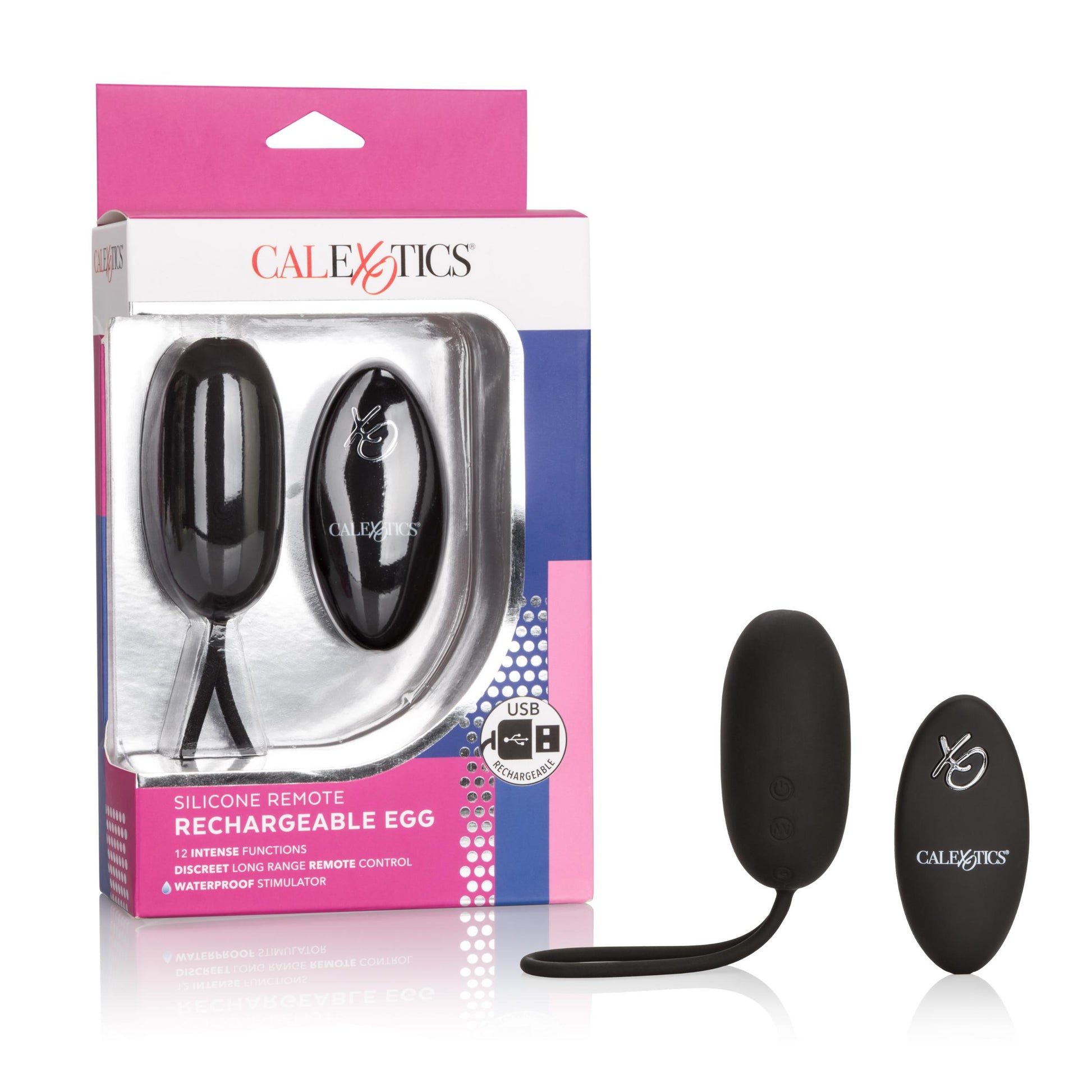 Silicone Remote Rechargeable Egg - Black - Not Very Vanilla