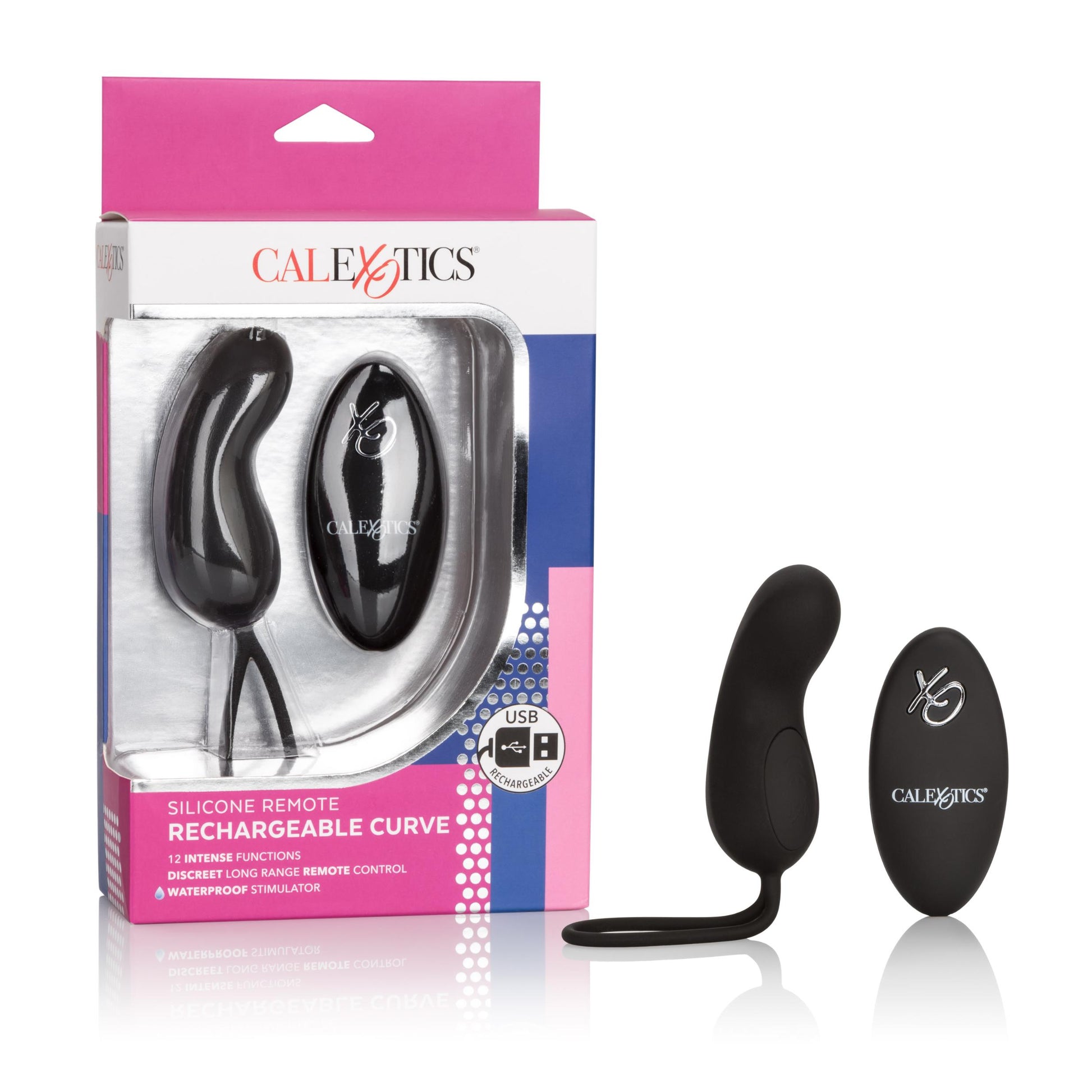 Silicone Remote Rechargeable Curve - Black - Not Very Vanilla