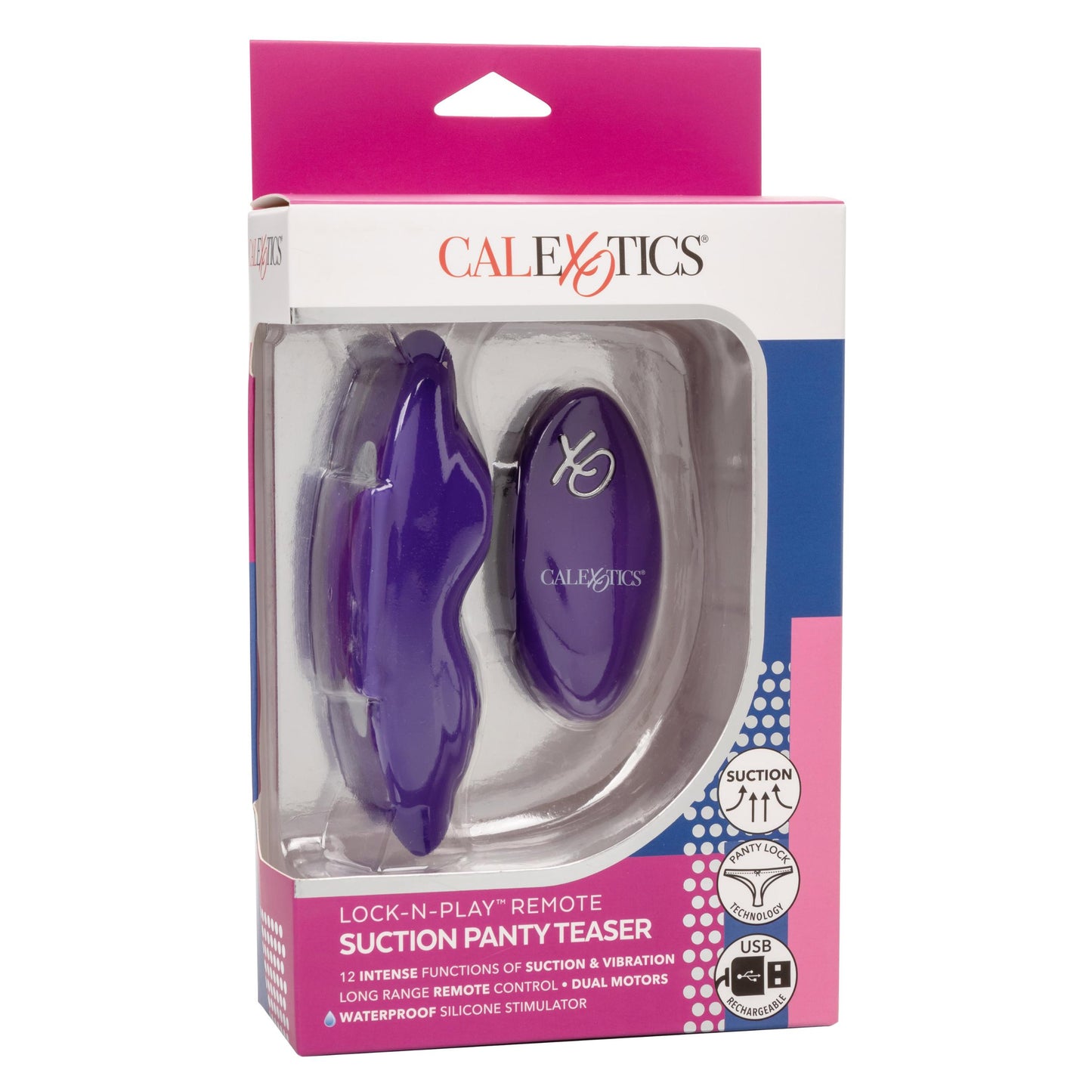 Lock-N-Play Remote Suction Panty Teaser - Purple - Not Very Vanilla