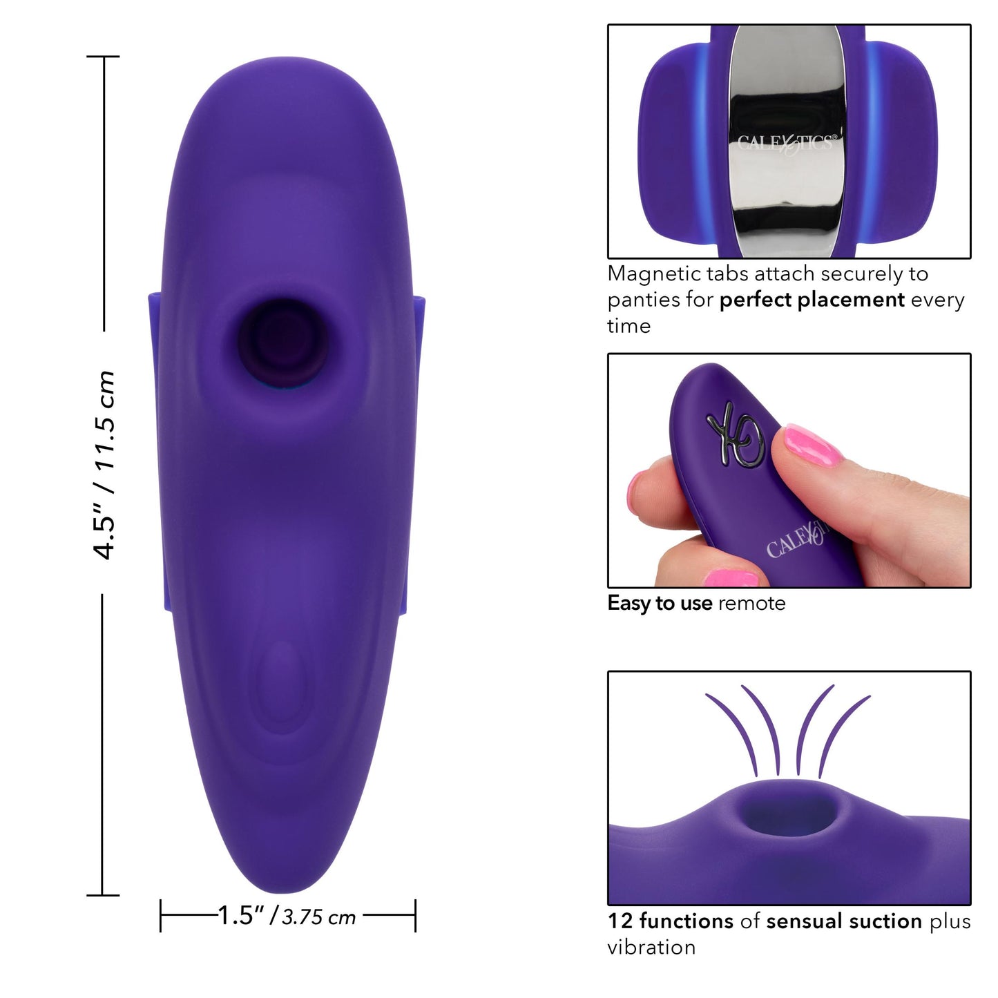 Lock-N-Play Remote Suction Panty Teaser - Purple - Not Very Vanilla