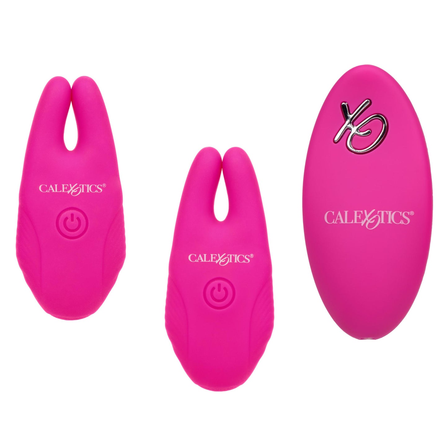 Silicone Remote Nipple Clamps - Pink - Not Very Vanilla