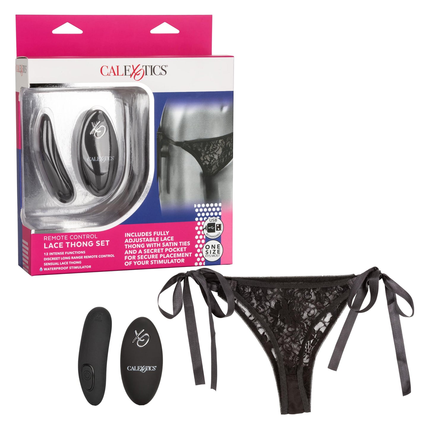 Remote Control Lace Thong Set - Not Very Vanilla