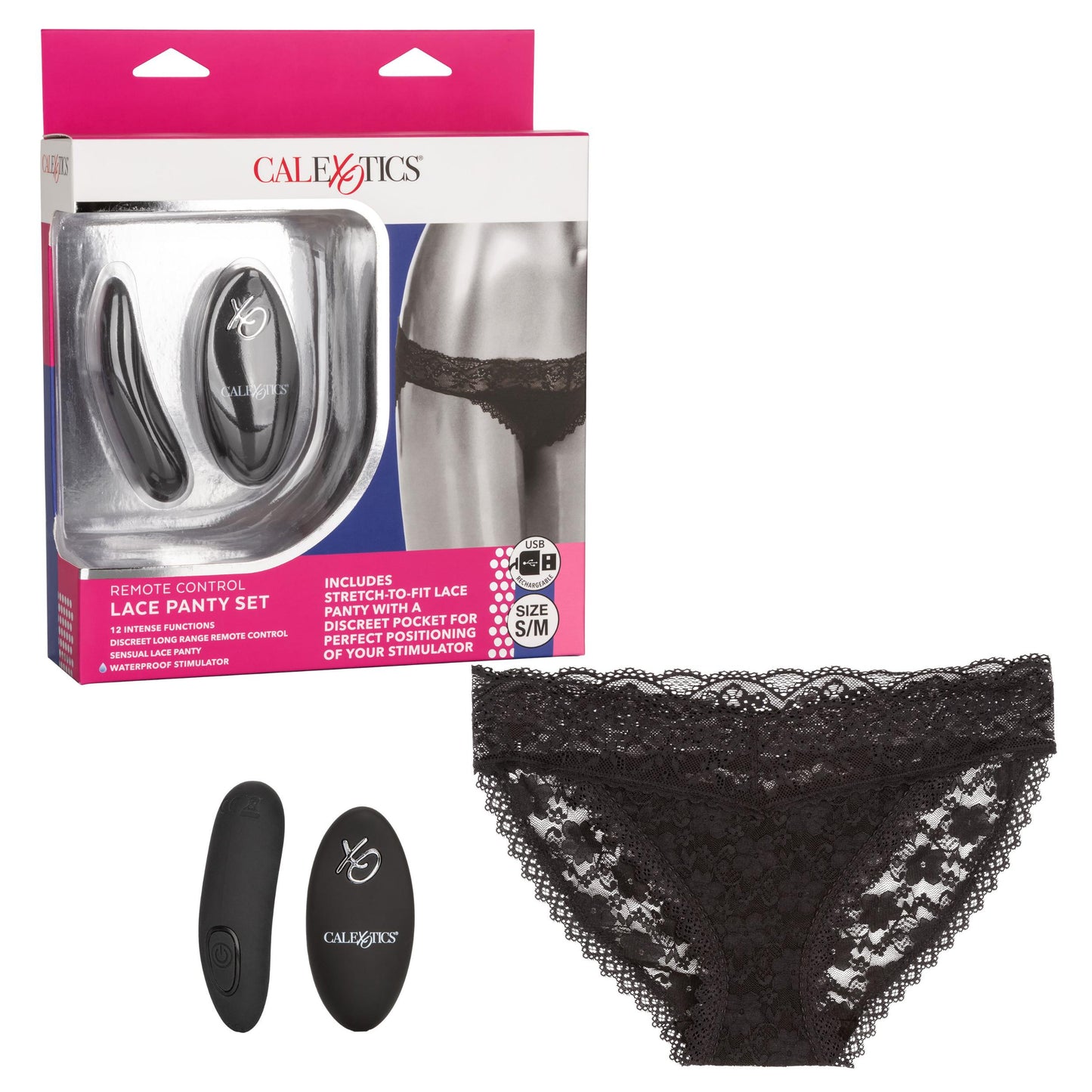 Remote Control Lace Panty Set - S/m - Not Very Vanilla