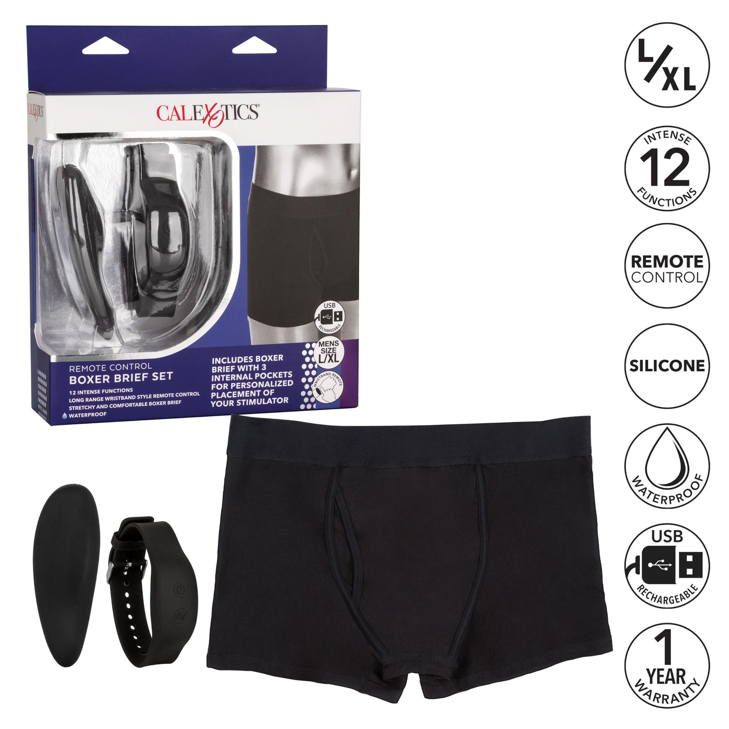 Remote Control Boxer Brief Set - L/xl - Not Very Vanilla