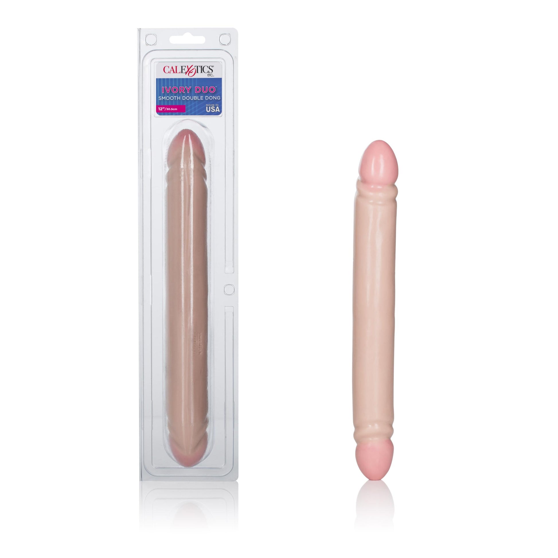 Ivory Duo 12 Inches Smooth Double Dong - Not Very Vanilla