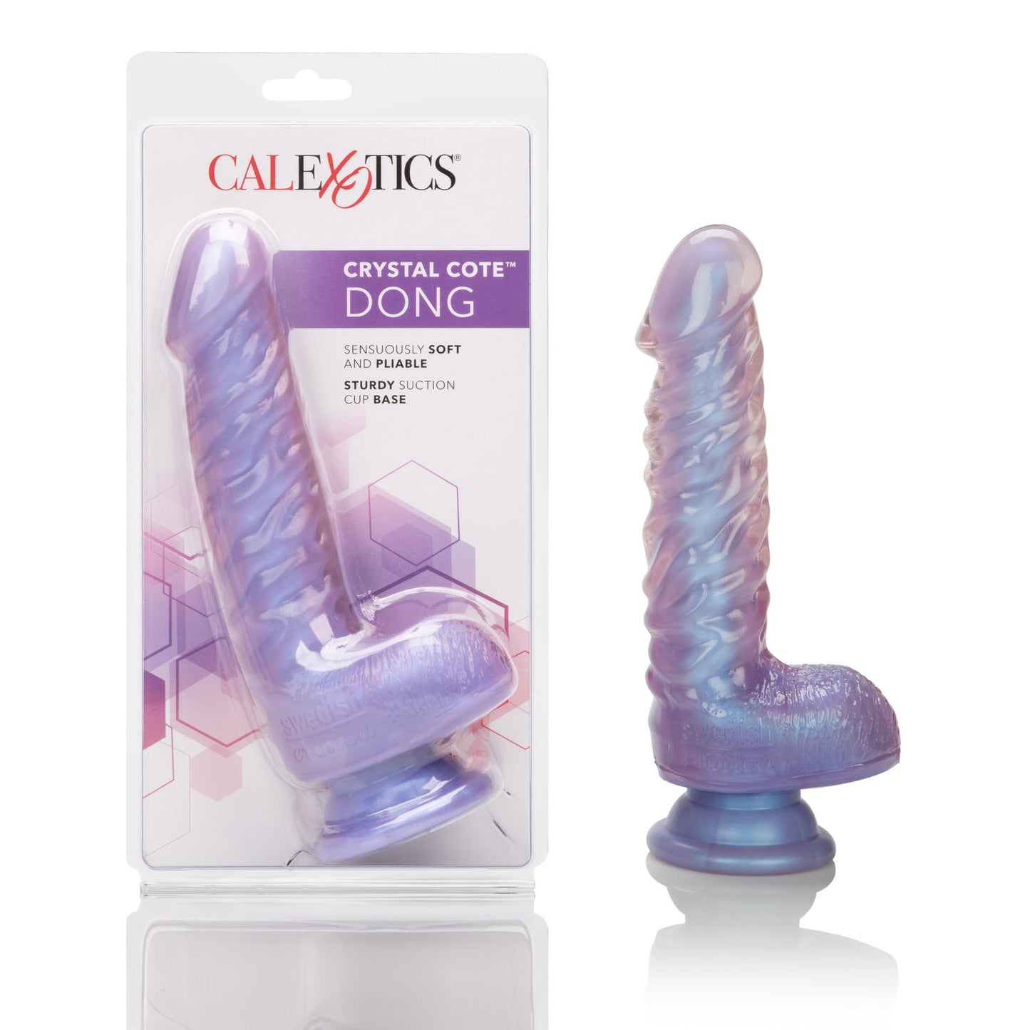 Crystal Cote 7 Inches Dong - Purple - Not Very Vanilla