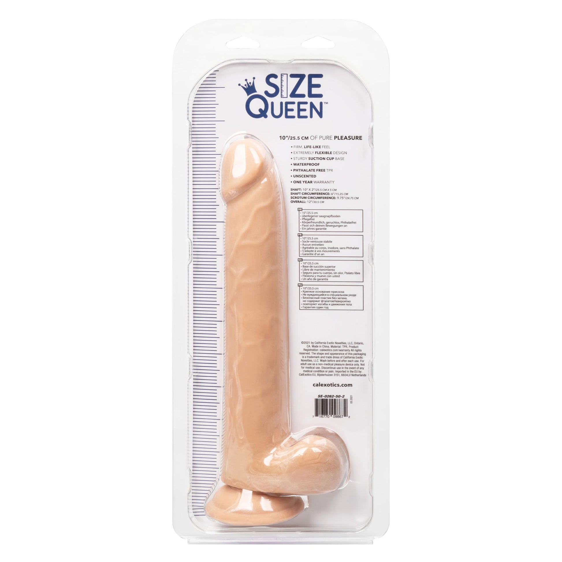 Size Queen 10 inch/25.5 Cm - Ivory - Not Very Vanilla