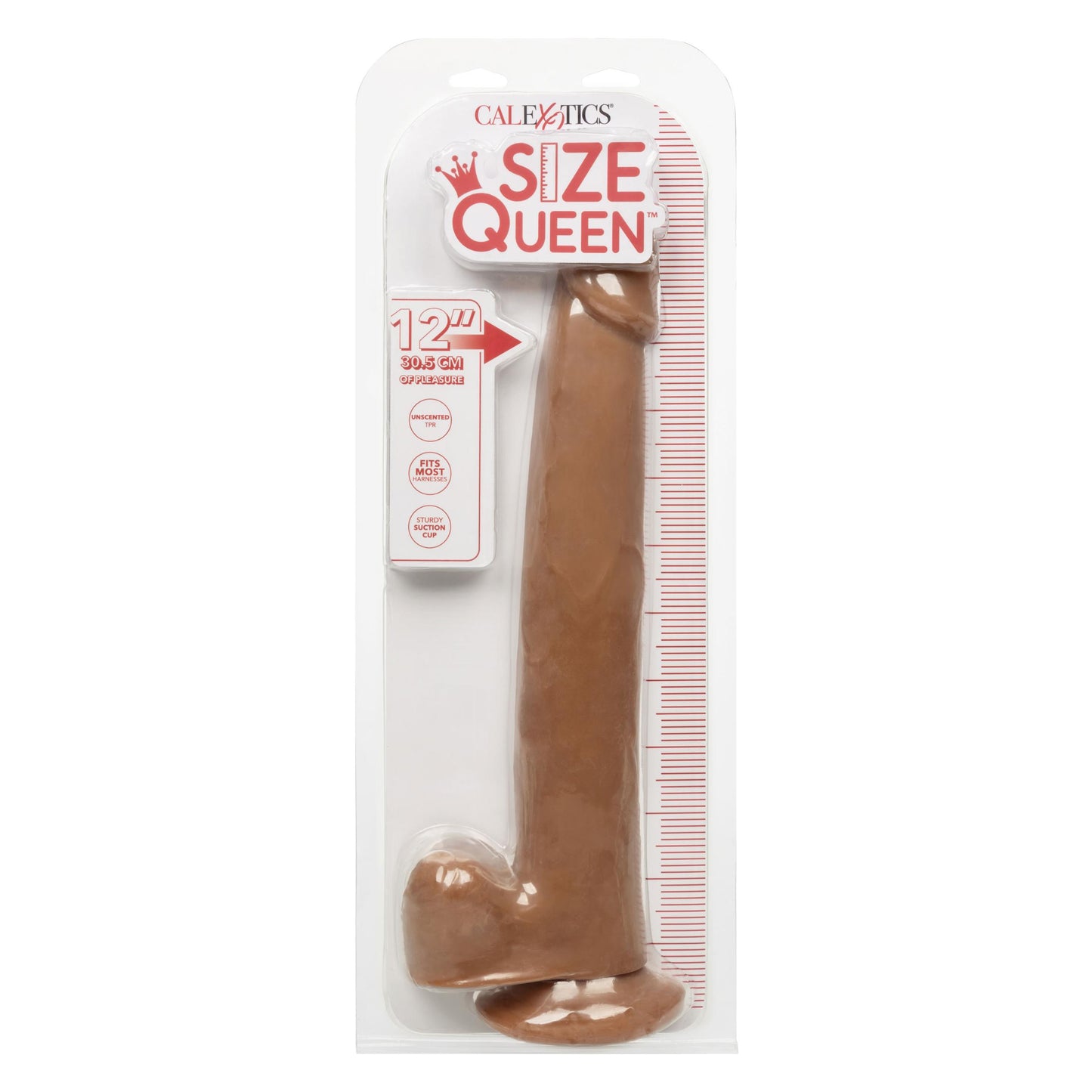 Size Queen 12 inch/30.5 Cm - Brown - Not Very Vanilla