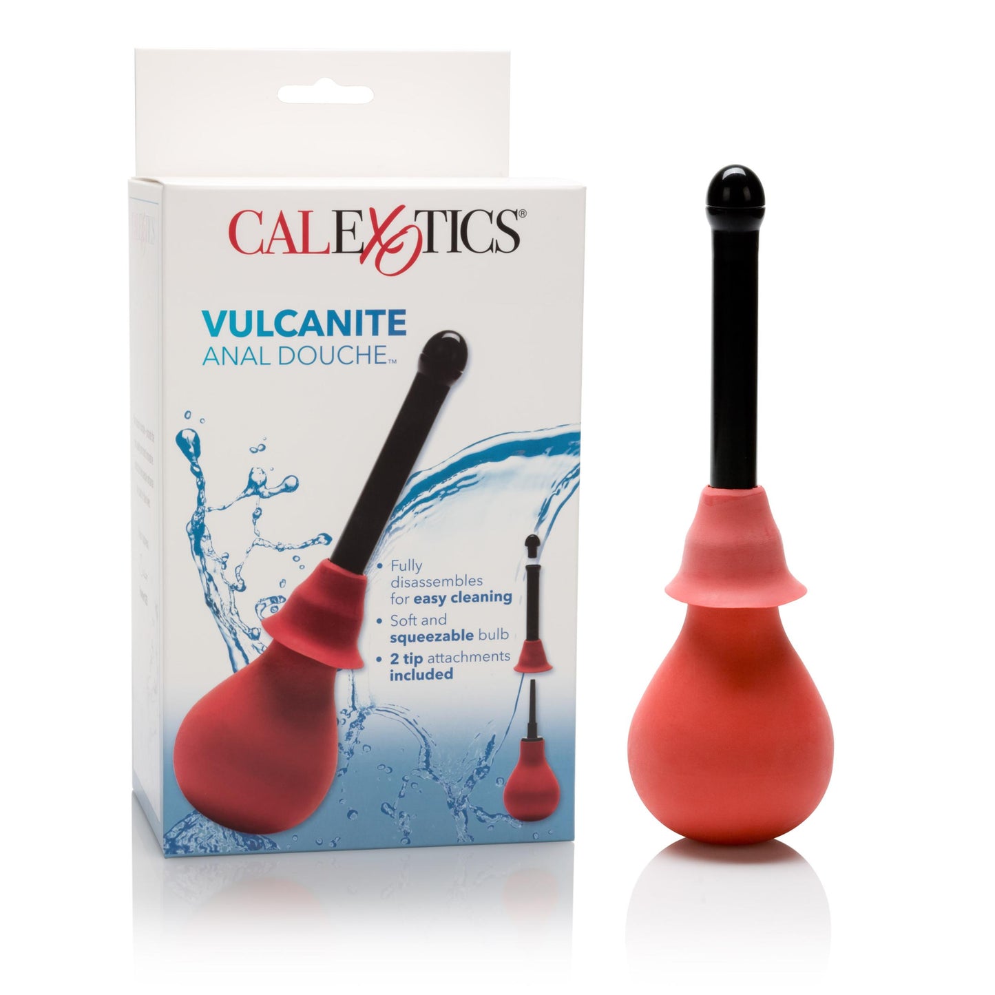 Vulcanite Anal Douche With Attachement - Not Very Vanilla