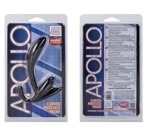 Apollo Curved Prostate Probe - Black - Not Very Vanilla