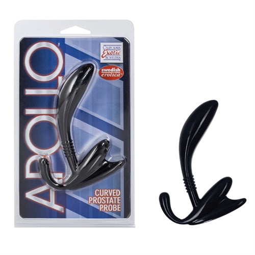 Apollo Curved Prostate Probe - Black - Not Very Vanilla