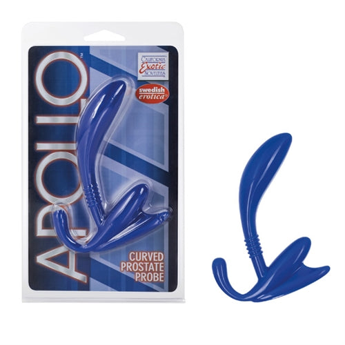 Apollo Curve Prostate Probe - Blue - Not Very Vanilla