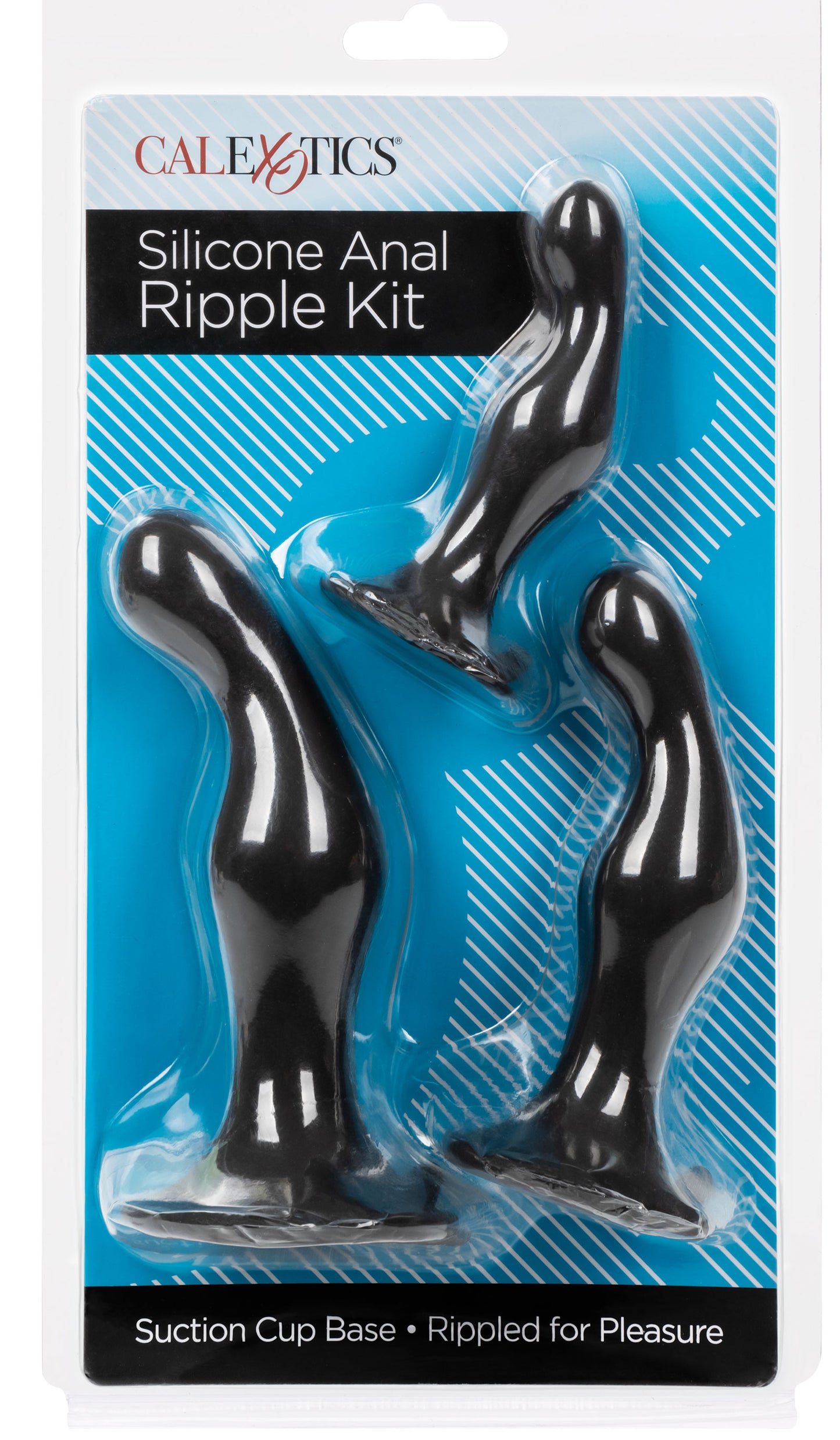 Silicone Anal Ripple Kit - Black - Not Very Vanilla