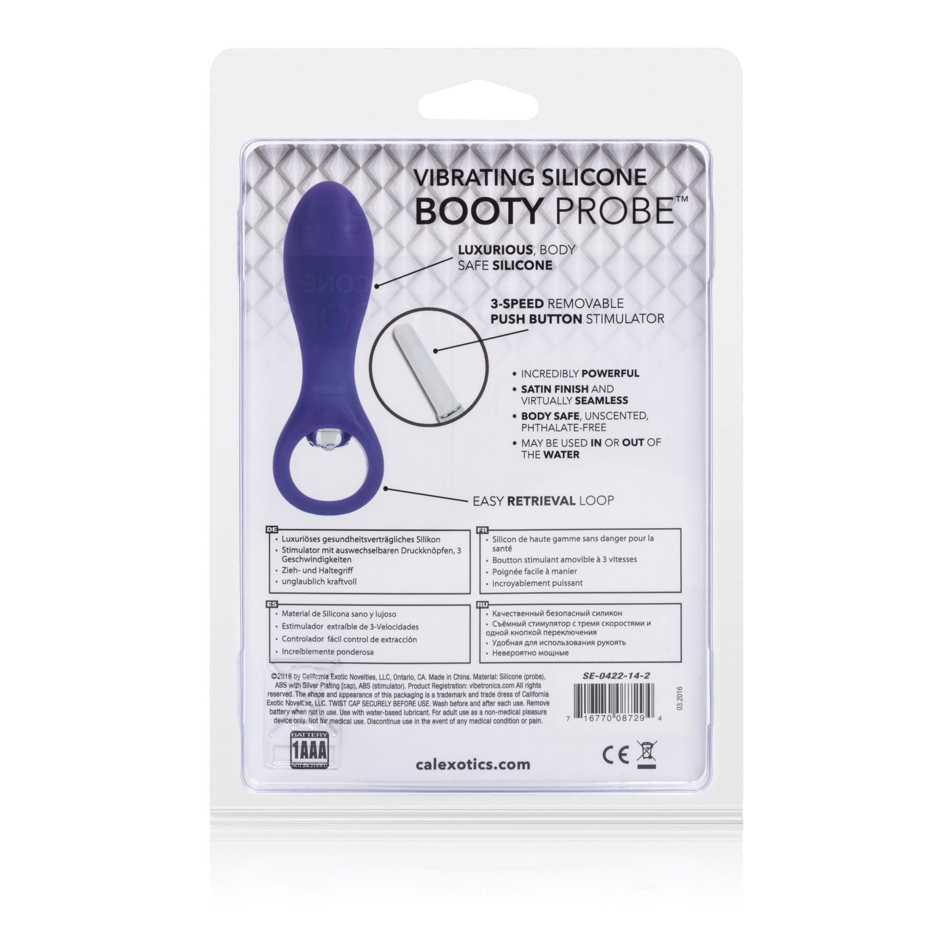 Vibrating Silicone Booty Probe - Not Very Vanilla