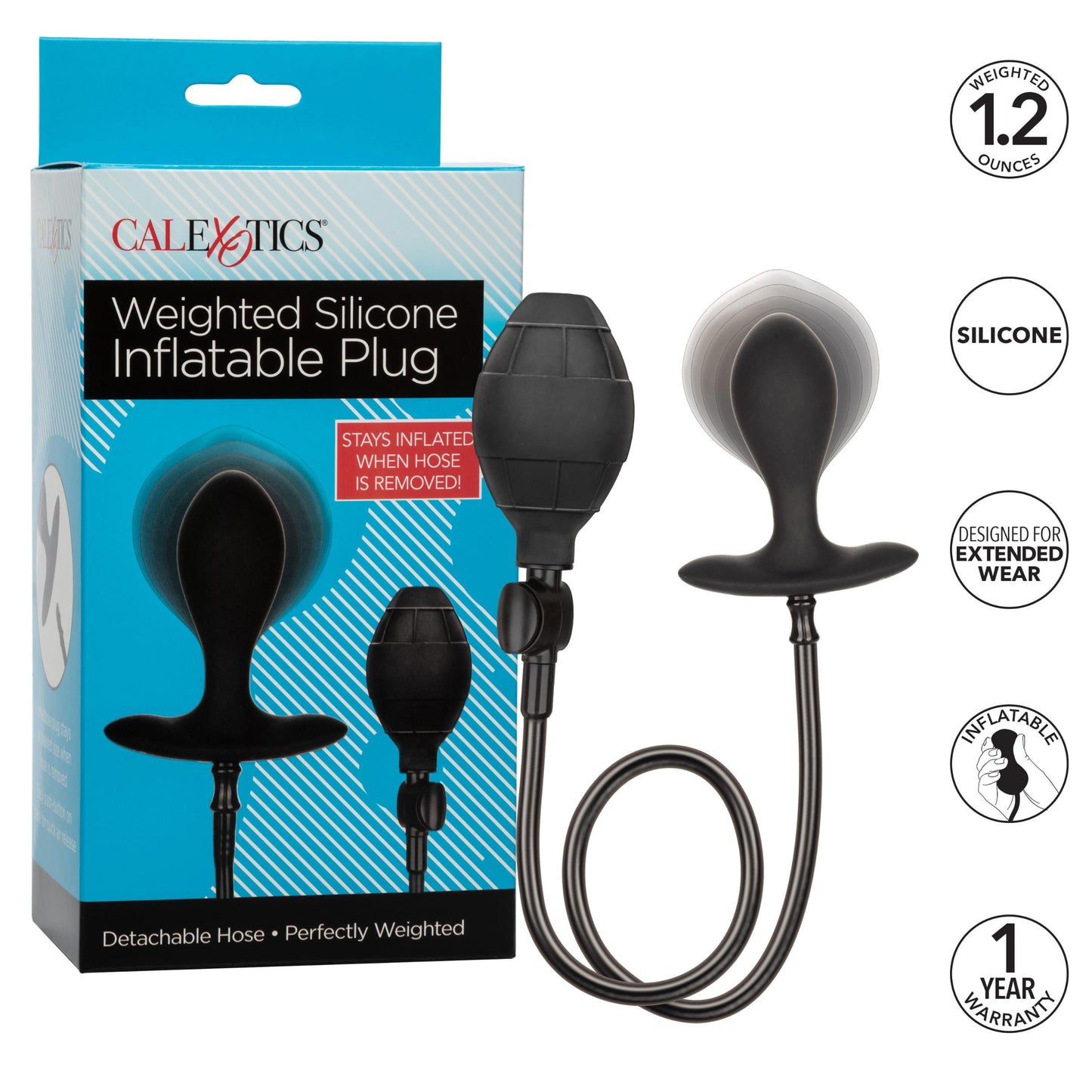 Weighted Silicone Inflatable Plug - Not Very Vanilla