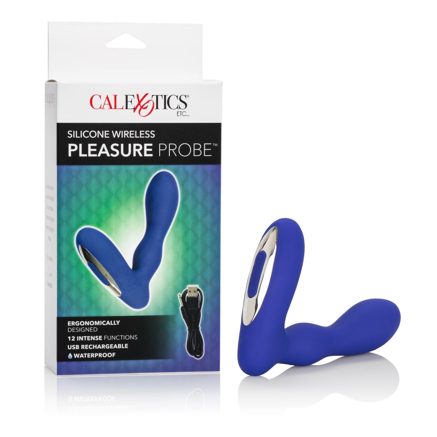 Silicone Wireless Pleasure Probe - Blue - Not Very Vanilla