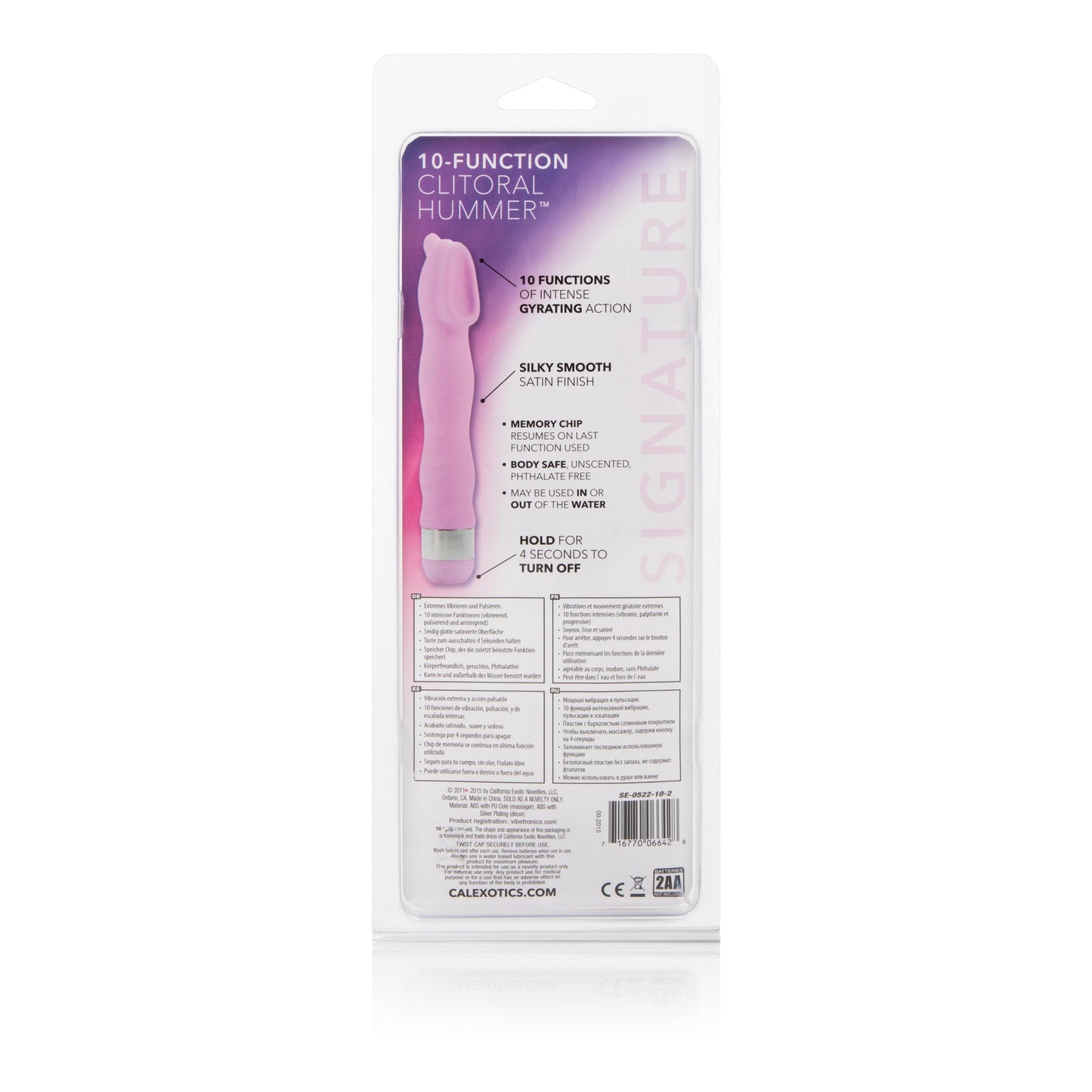 10 Functional Clitoral Hummer - Pink - Not Very Vanilla