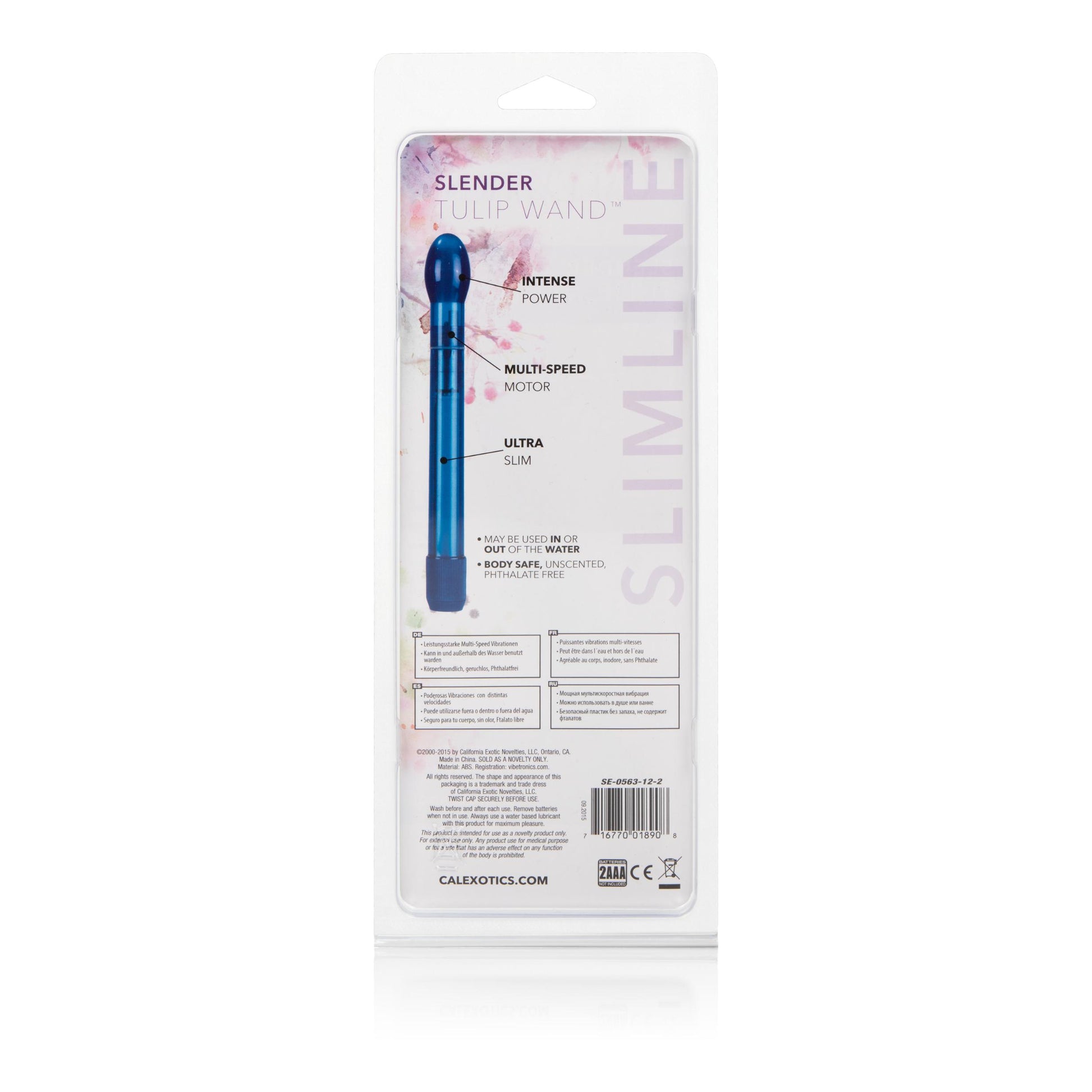 Slender Tulip Wand Cobalt - Not Very Vanilla