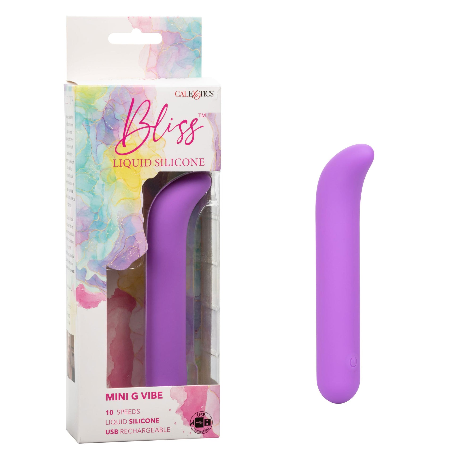 Bliss Liquid Silicone Mini G Vibe - Purple - Not Very Vanilla