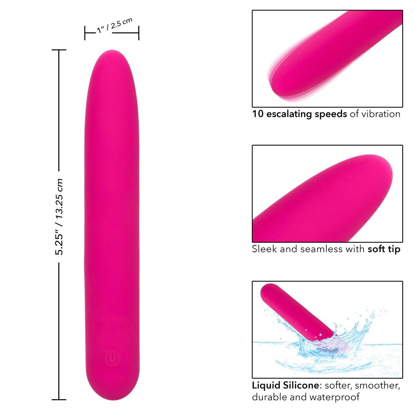 Bliss Liquid Silicone Vibe - Pink - Not Very Vanilla