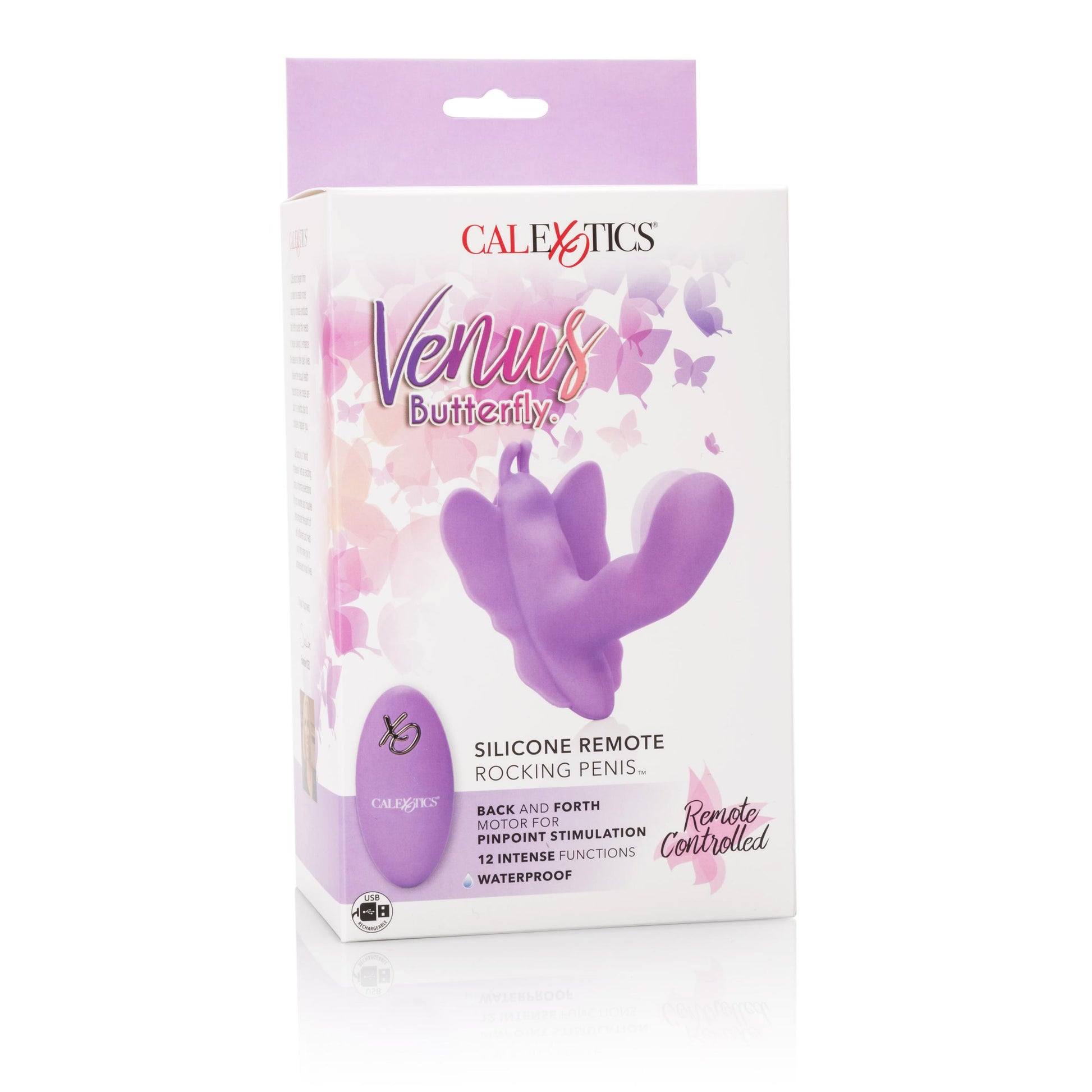 Venus Butterfly Silicone Remote Rocking Penis - Not Very Vanilla