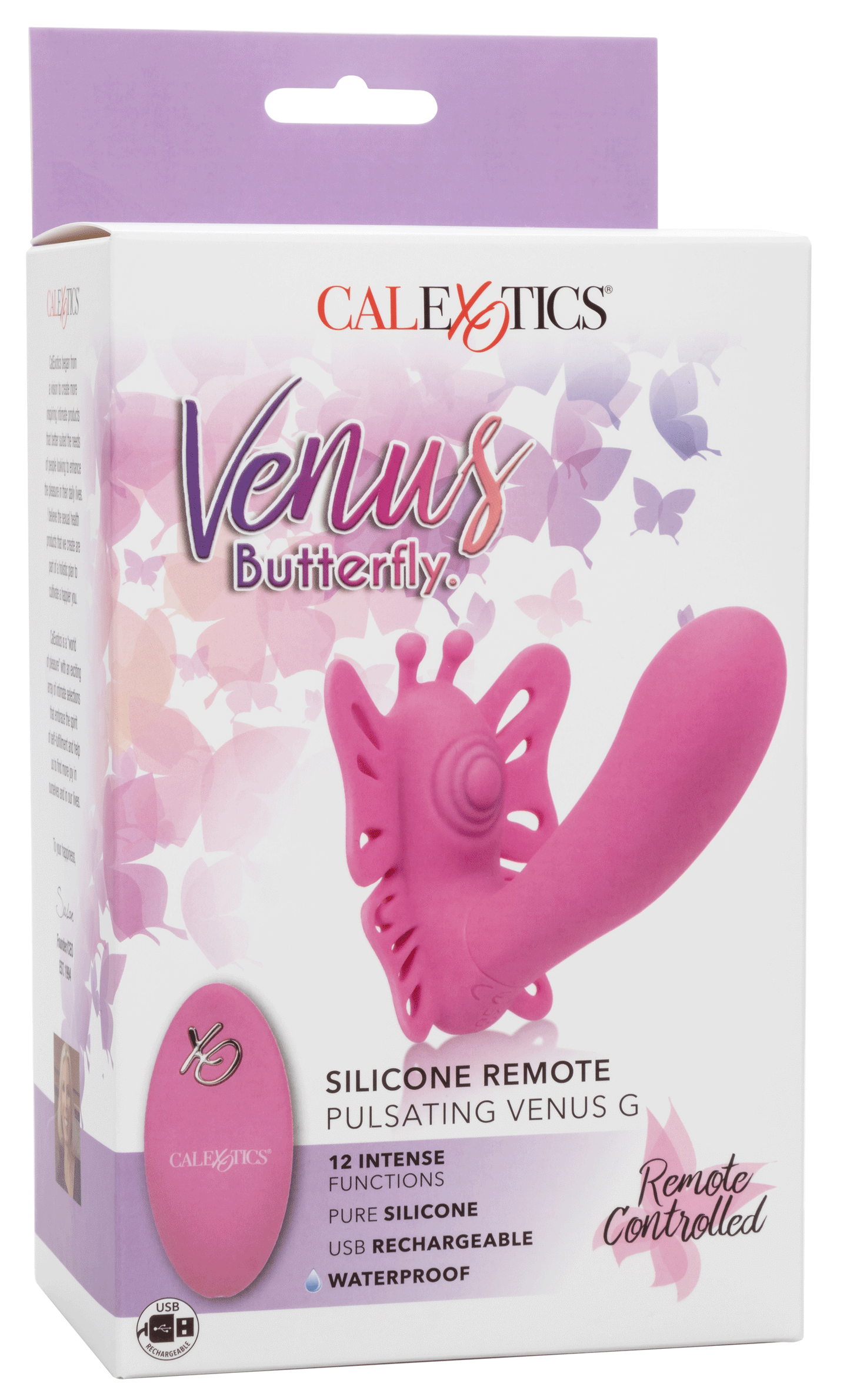 Venus Butterfly Silicone Remote Pulsating Venus G - Pink - Not Very Vanilla