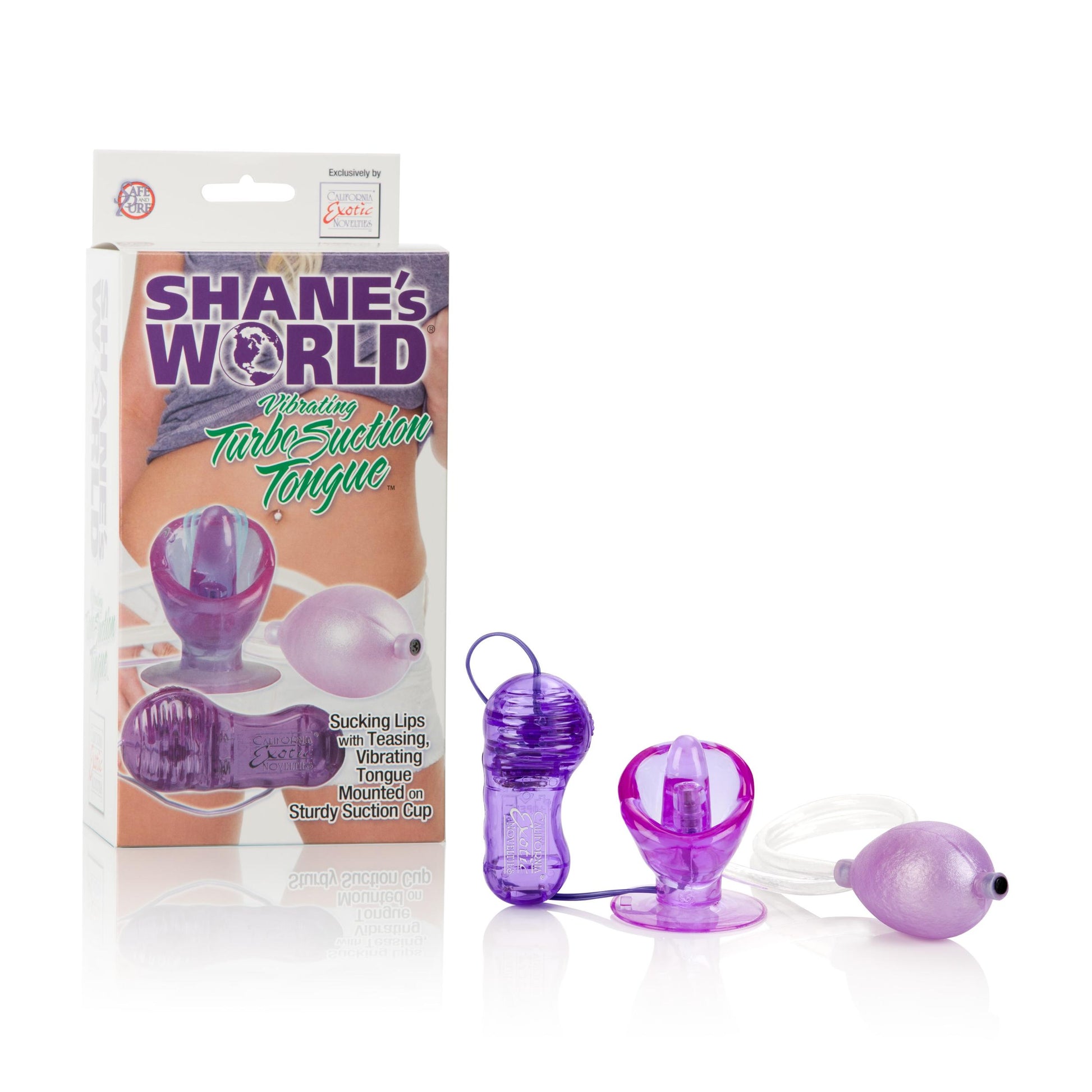 Shane's World Vibrating Turbo Suction Tongue - Purple - Not Very Vanilla