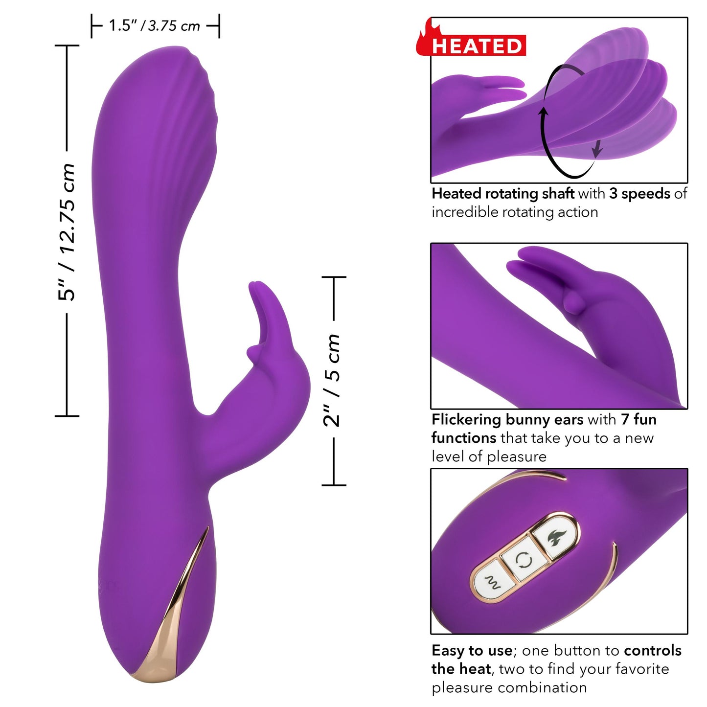 Jack Rabbit Signature Heated Silicone Rotating G Rabbit - Not Very Vanilla