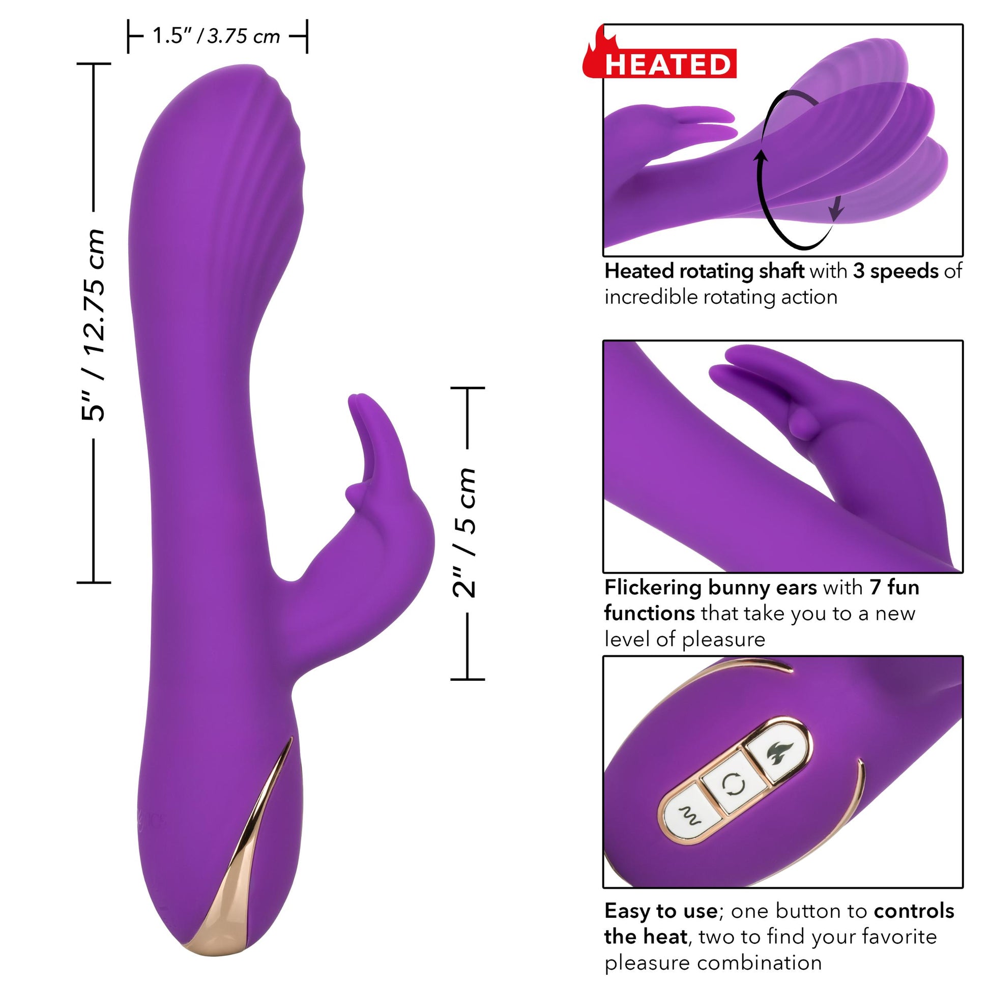 Jack Rabbit Signature Heated Silicone Rotating G Rabbit - Not Very Vanilla