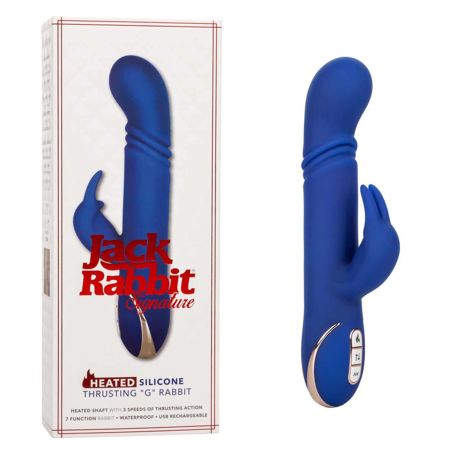 Jack Rabbit Signature Heated Silicone Thrusting G Rabbit - Not Very Vanilla