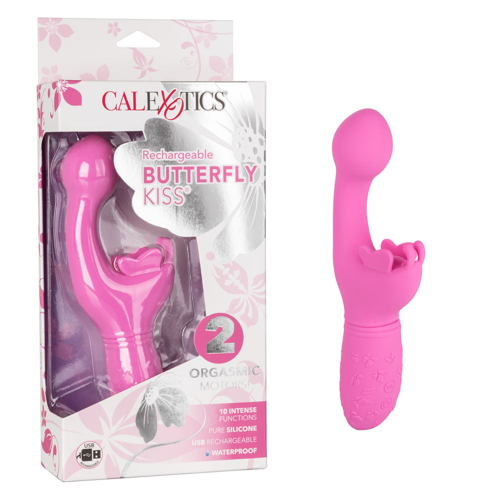 Rechargeable Butterfly Kiss - Pink - Not Very Vanilla