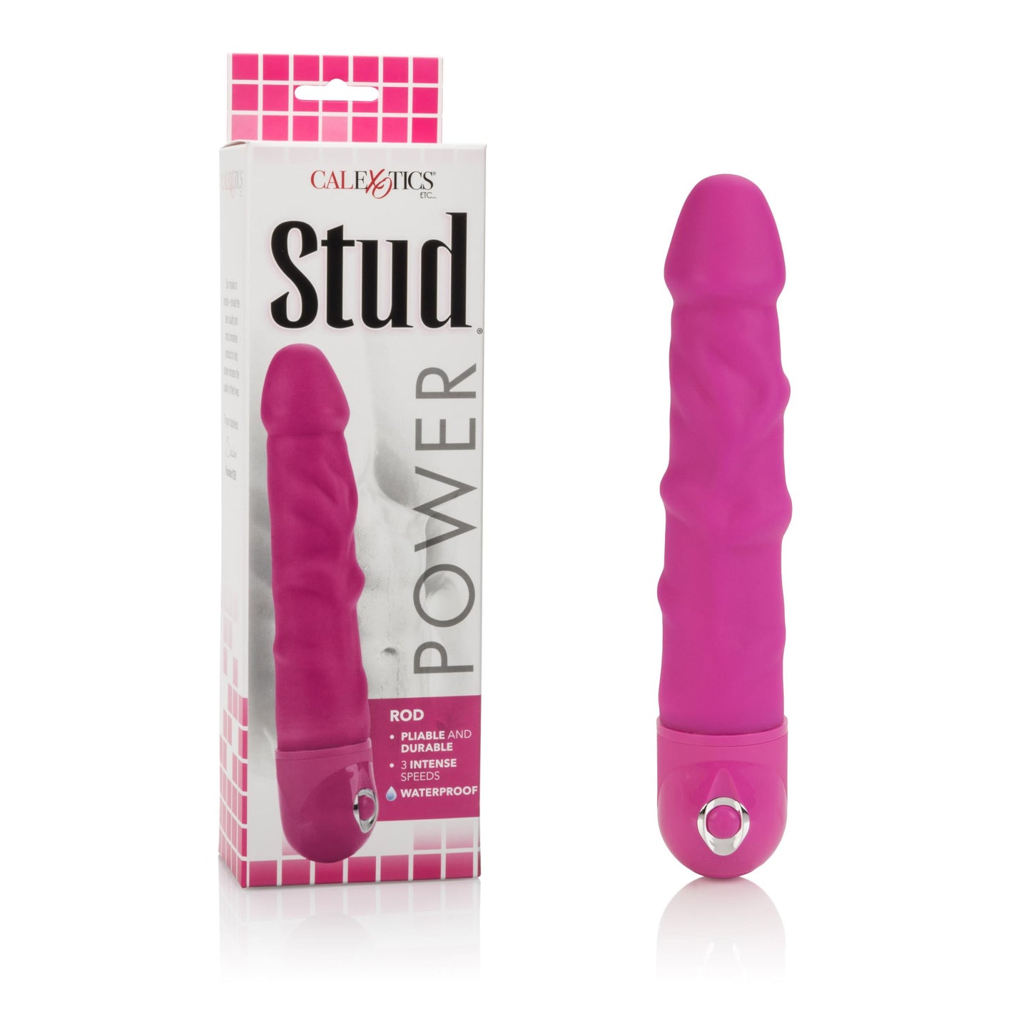 Waterproof Power Stud Rod Dong - Pink - Not Very Vanilla