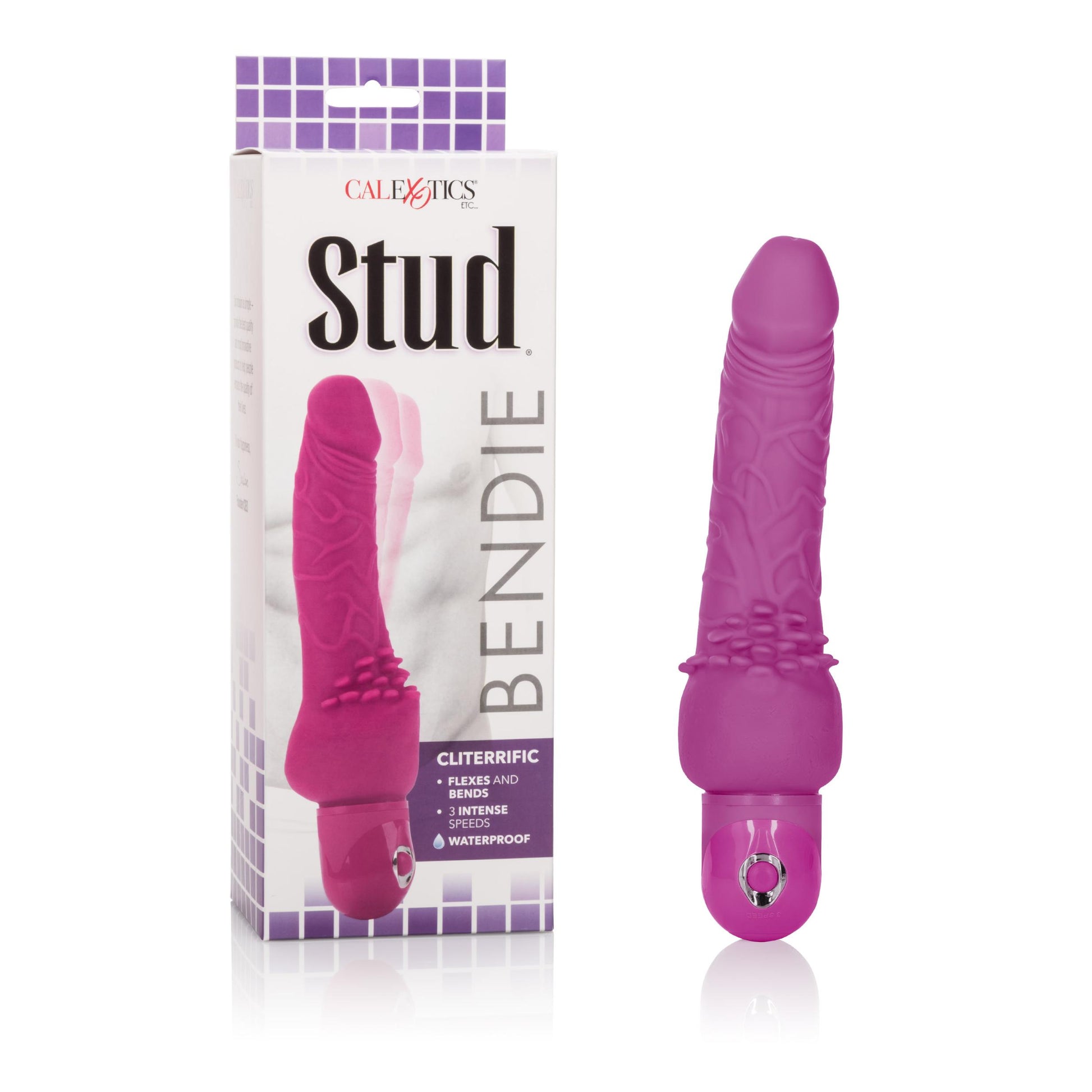 Bendie Power Stud Clitterfic - Pink - Not Very Vanilla