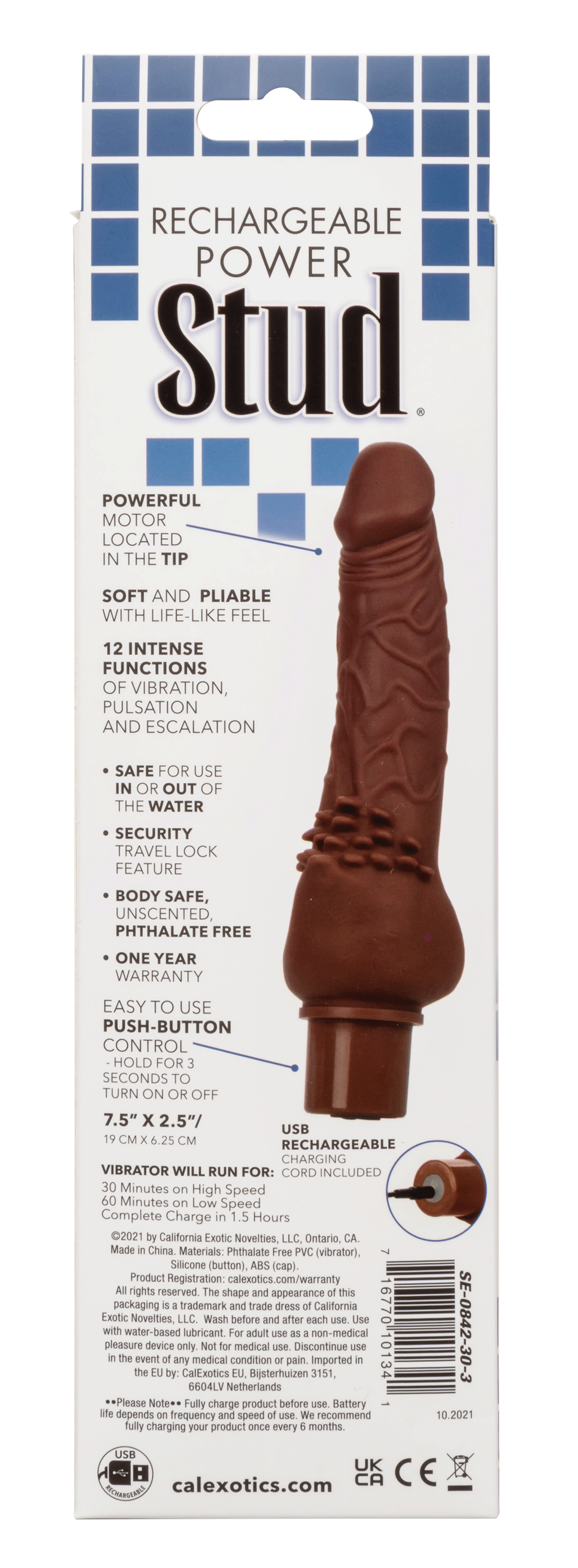 Rechargeable Power Stud Cliterrific - Brown - Not Very Vanilla