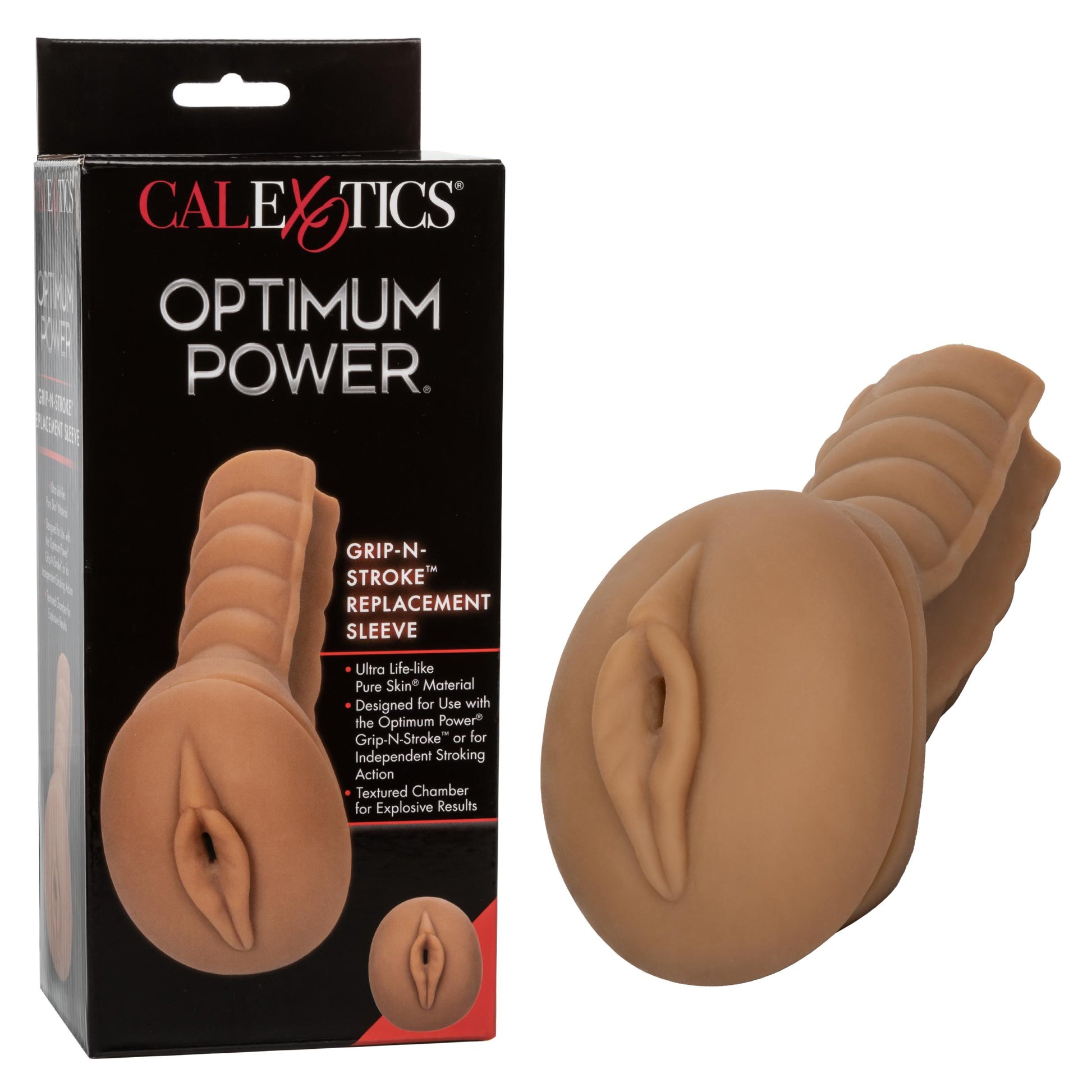 Optimum Power Grip-N-Stroke Replacement Sleeve - Brown - Not Very Vanilla